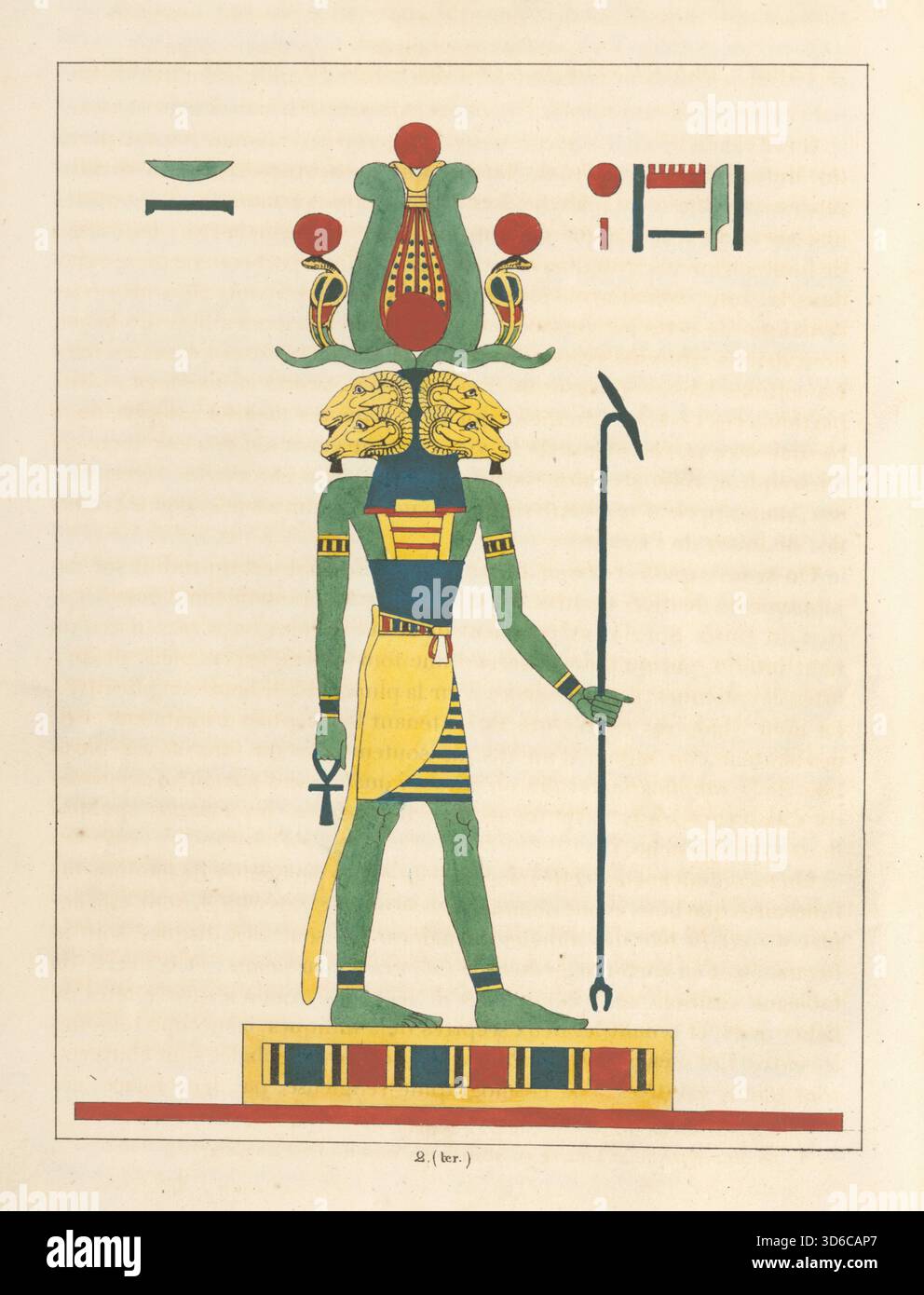 "Amon-ra [Amon]. (L'esprit des quatre ?l'ments, l'ame du monde mat?riel.) (1823 - 1825). L'on-Jean-Joseph Dubois (francese, 1780-1846). Amon-ra [Amon]. (Lo spirito dei quattro elementi, l'anima del mondo materiale.)" Foto Stock