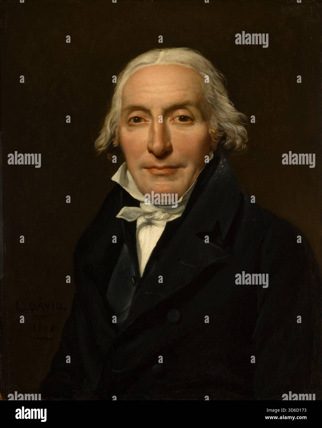 Ritratto di Jean-Pierre Delahaye. Jacques Louis David (francese, 1748 - 1825). L'immagine dell'avvocato Jean-Pierre Delahaye era un tributo all'uomo che avrebbe servito come stretto partner d'affari dell'artista mentre era in esilio a Bruxelles dopo la caduta dell'impero napoleonico." Foto Stock