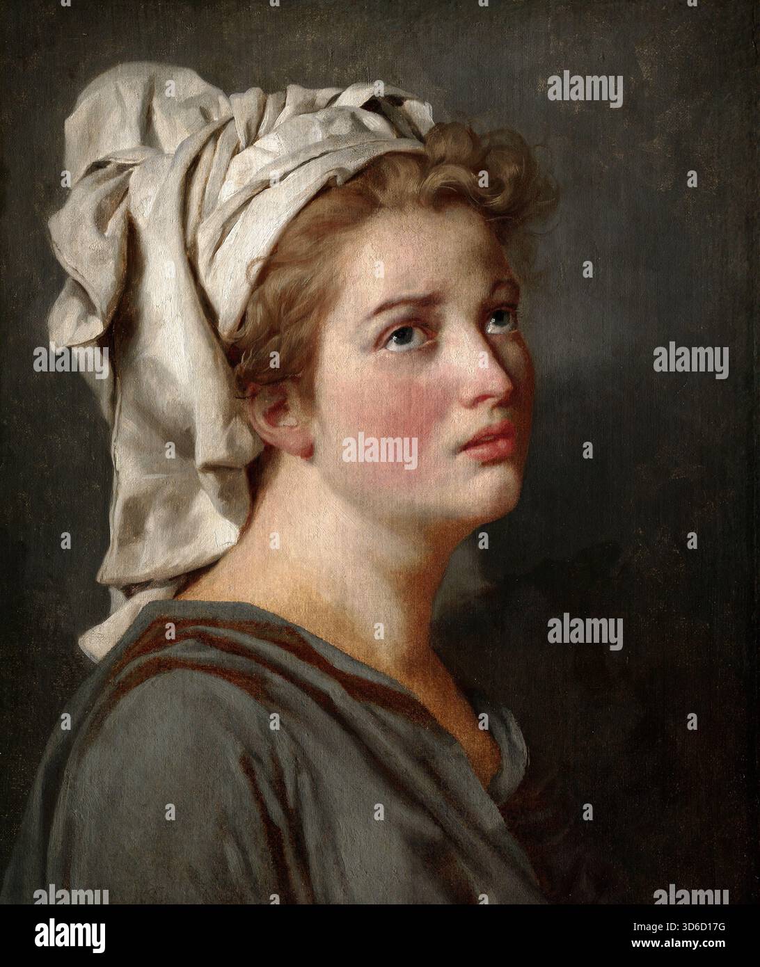 "Giovane donna con un turbante (c. 1780). Jacques Louis David (francese, 1748 - 1825)» Foto Stock