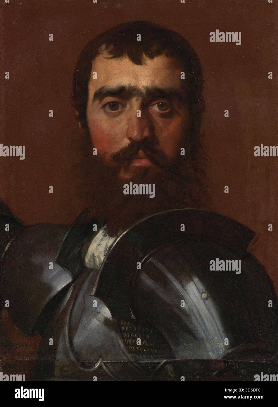 « Il Condottiere (1821). Jean Auguste Dominique Ingres (francese, 1780 - 1867). I Condottieri erano capi militari italiani attivi durante il Medioevo e l'inizio del periodo moderno." Foto Stock