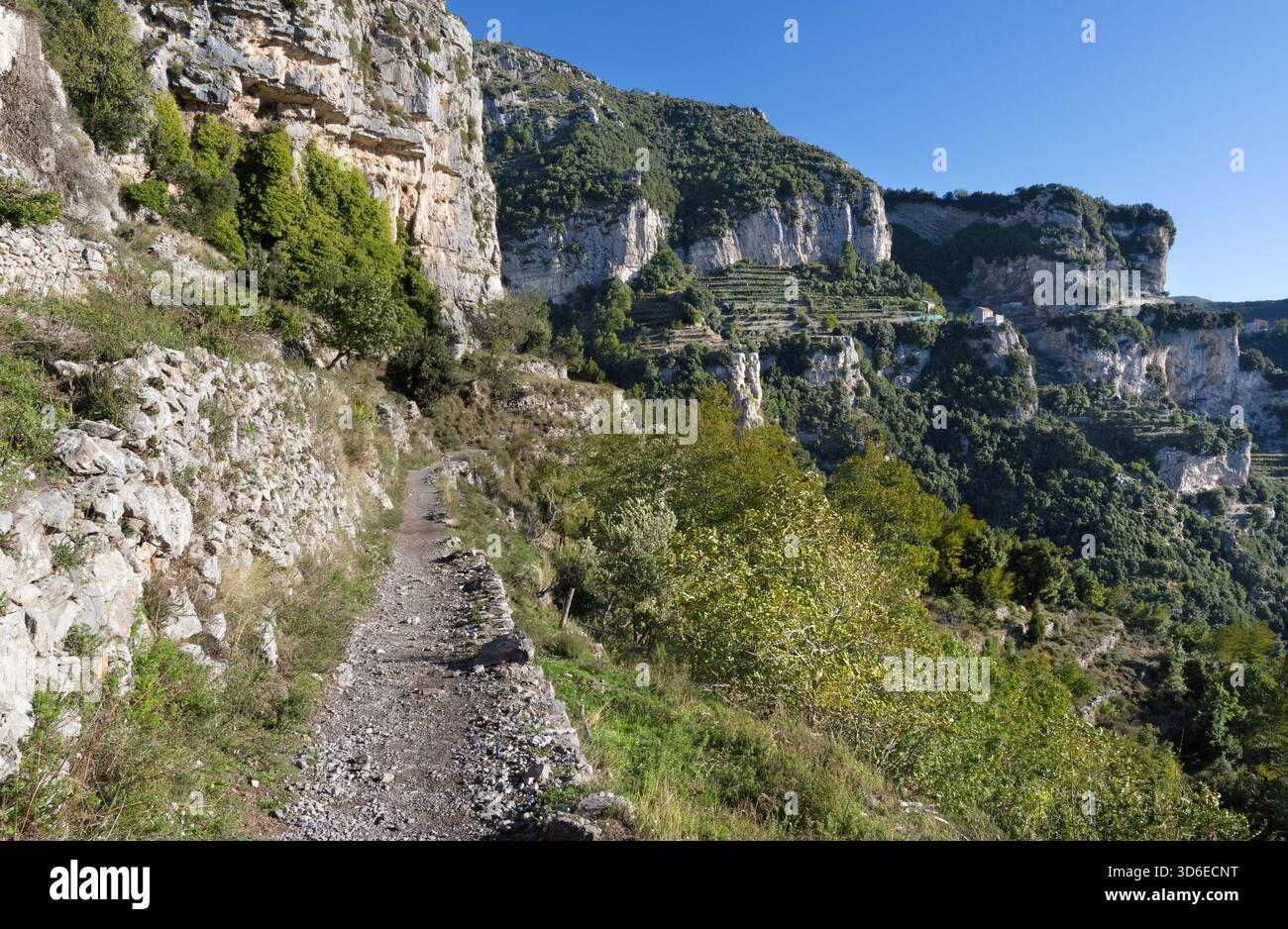 Sentiero degli dei - l'escursione costiera amalfitana - Sentiero degli dei Foto Stock