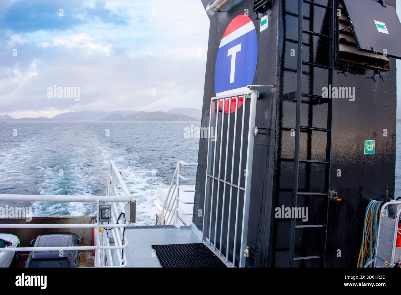 At Sea, Norvegia - 30 settembre 2024: Torghatten è una delle più grandi compagnie di trasporto in mare della Norvegia Foto Stock