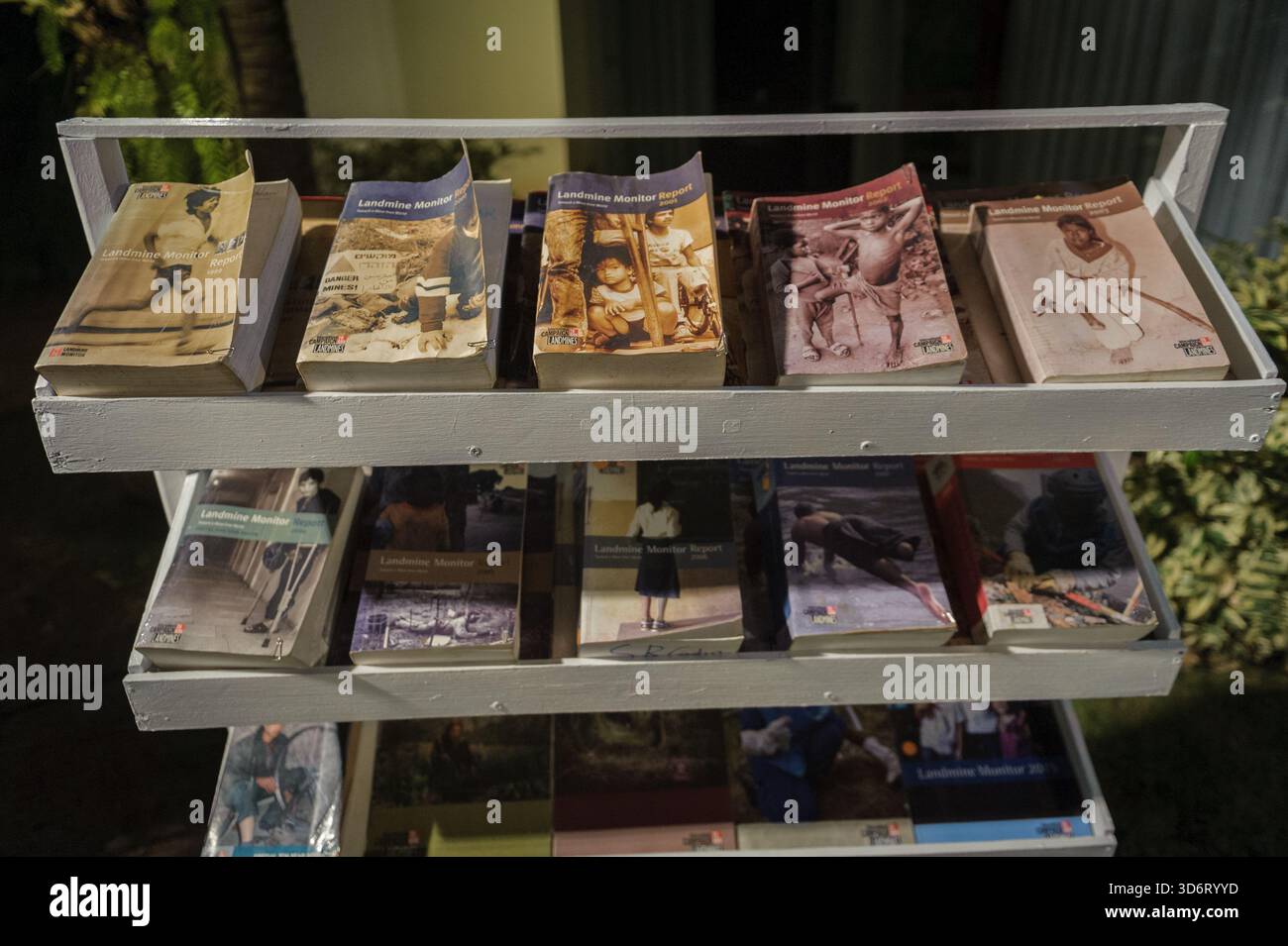 Problemi precedenti al lancio del monitor delle mine terrestri 2024 dell'ICBL alla quinta conferenza di revisione tenutasi a Siem Reap, Cambogia Foto Stock