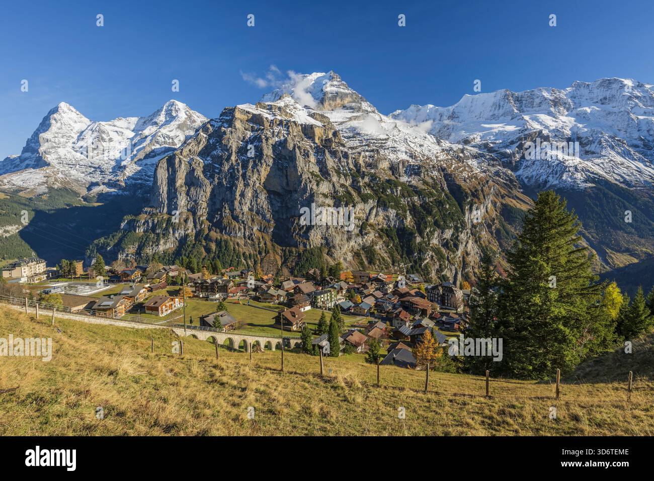 Murren, Canton Berna, Svizzera Foto Stock