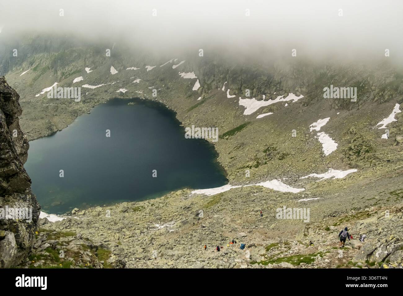 Panorama mozzafiato del Parco Nazionale degli alti Tatra in Slovacchia. Foto Stock