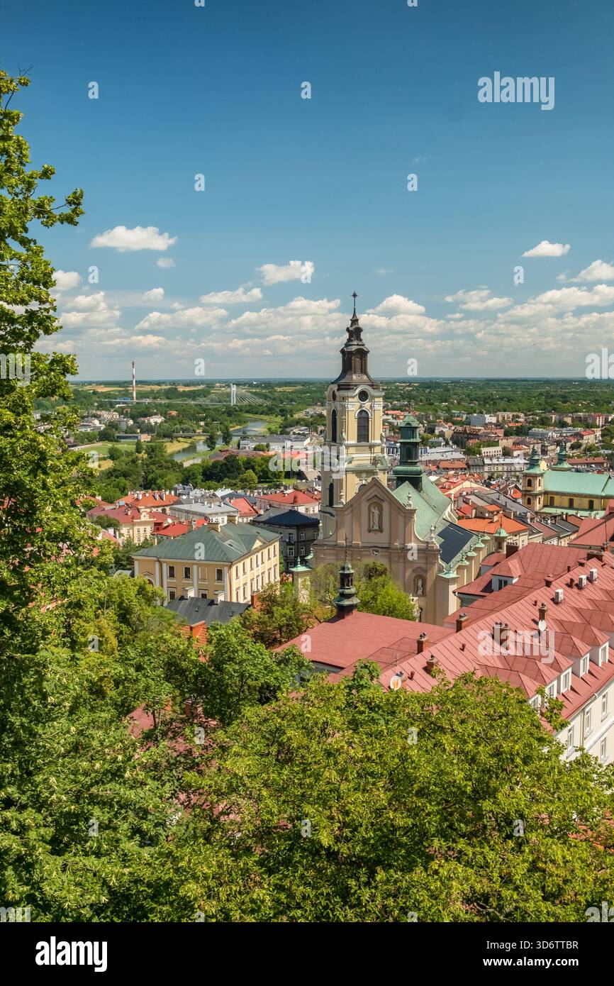 Vista dall'alto della città vecchia di Przemysl, Polonia. Foto Stock