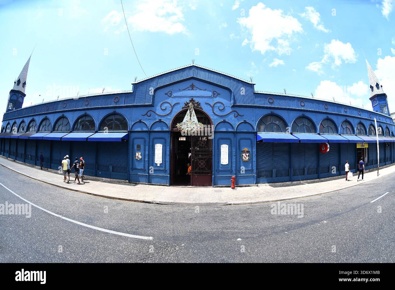 Belém, Brasile, 15 novembre 2025. Ingresso al mercato Ver-o-peso, nella zona portuale della ​​the città di Belém, nello stato di Pará. Foto Stock