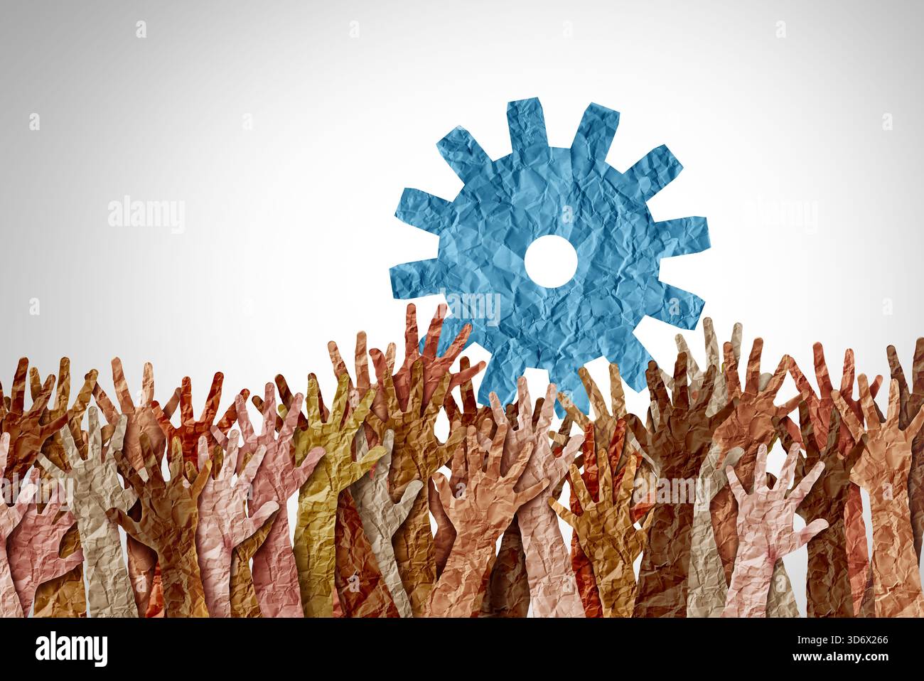 Global Business Unity in qualità di team interconnesso di tutto il mondo che collabora insieme attraverso competenze condivise, tecnologie e cooperazione in un'unica organizzazione Foto Stock