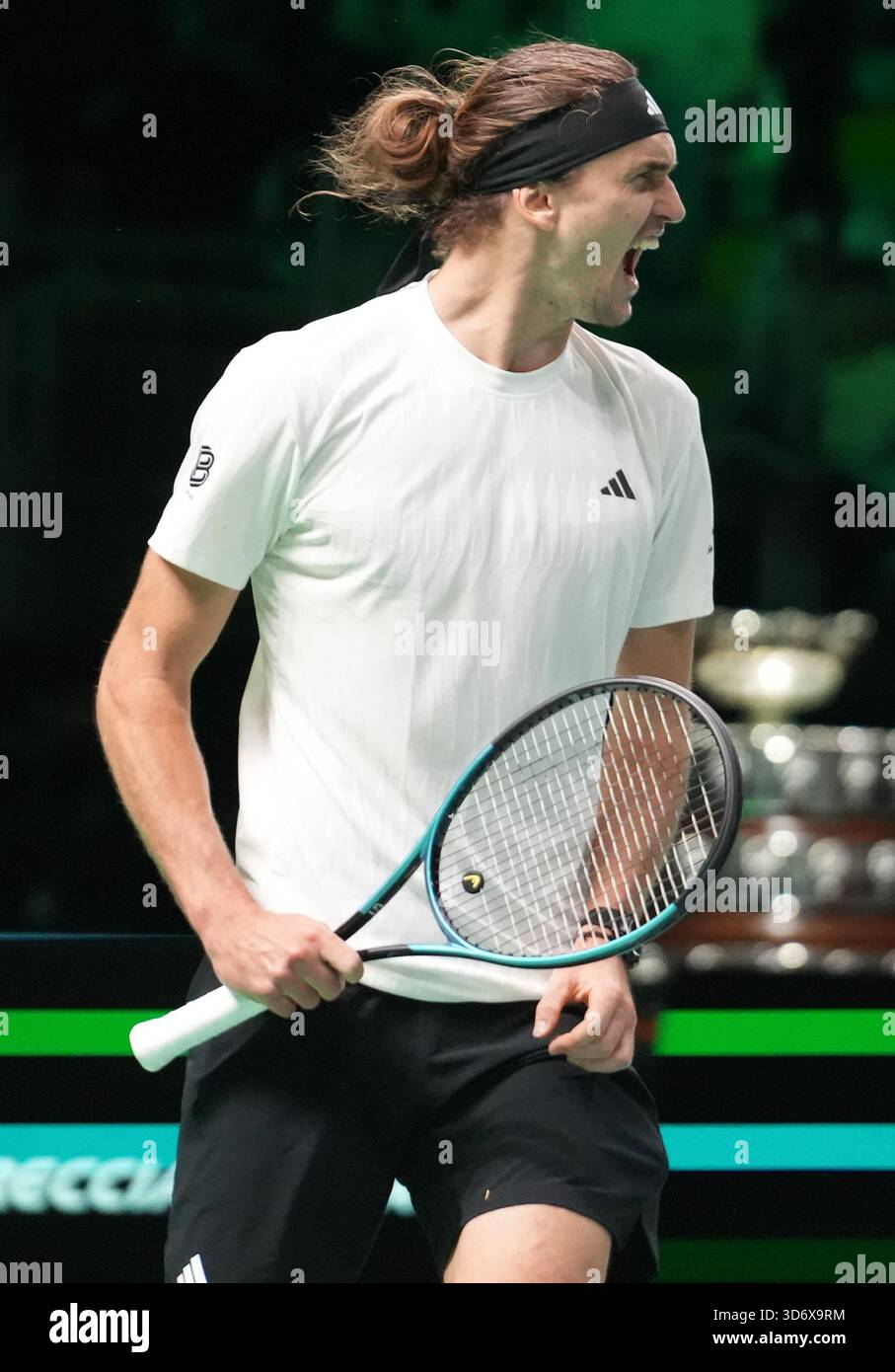 Bologna, Bretagne, Italia. 22 novembre 2025. Alexander Zverev di Germania durante la Coppa Davis 2025, Final 8, evento Tennis il 22 novembre 2025 a Bologna, Italia - foto Laurent Lairys (Credit Image: © Laurent Lairys/ZUMA Press Wire) SOLO USO EDITORIALE! Non per USO commerciale! Foto Stock