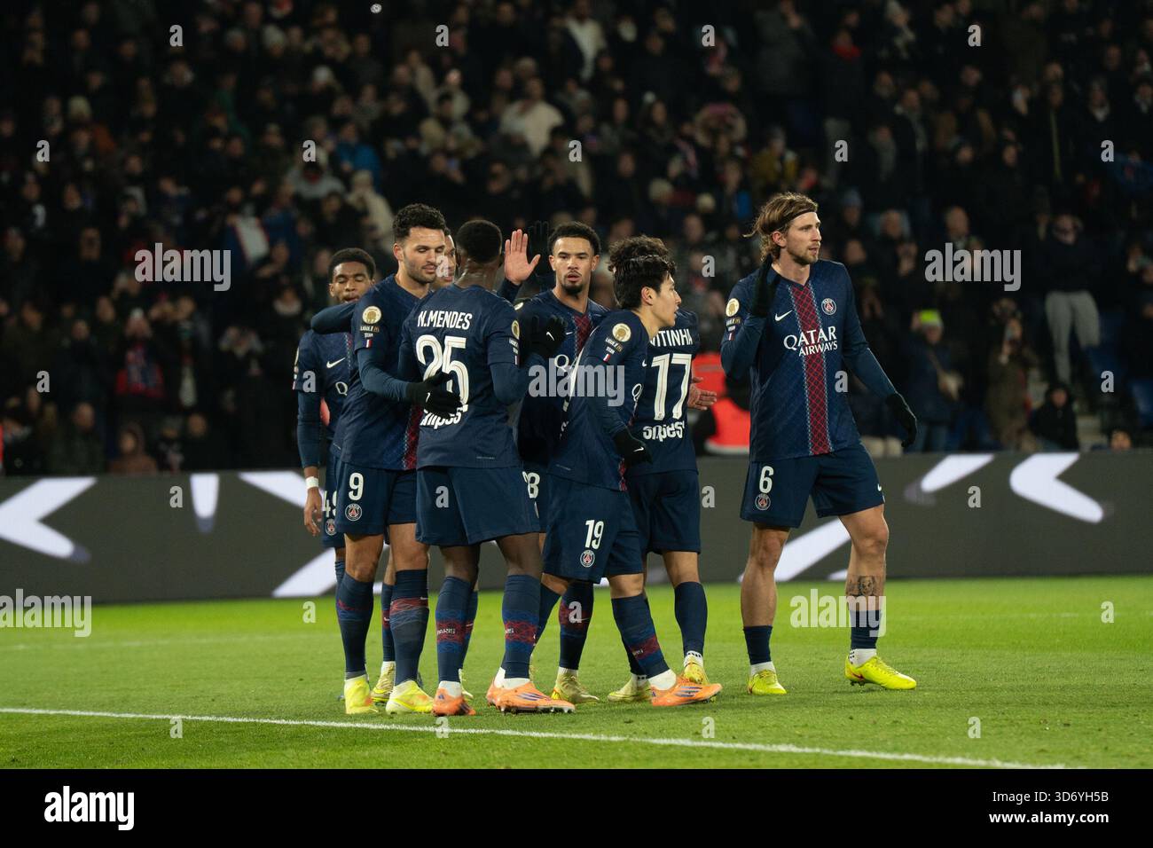 PSG - le Havre - Ligue 1 McDonald's 2025 - 2026 3-0 Celebration Foto Stock