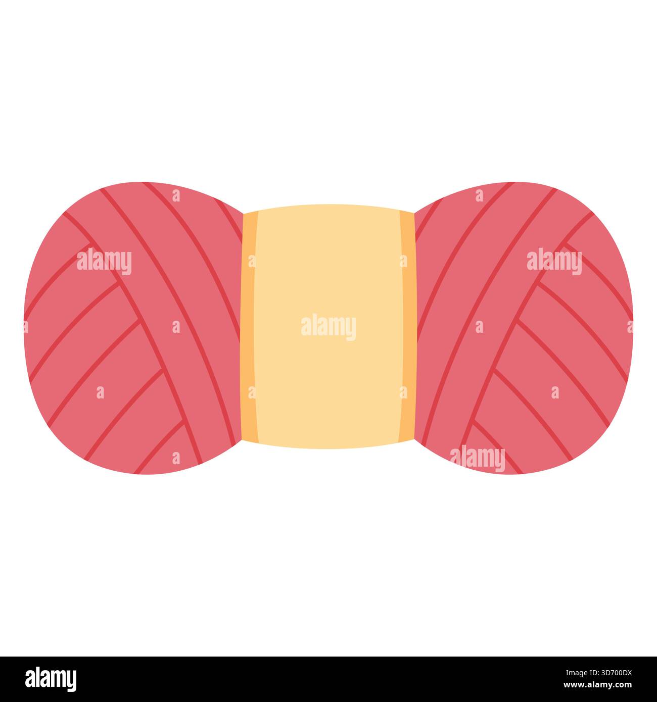 Filati in fiocco. Sfondo bianco isolato. Illustrazione vettoriale. Disegnato a mano. Illustrazione Vettoriale