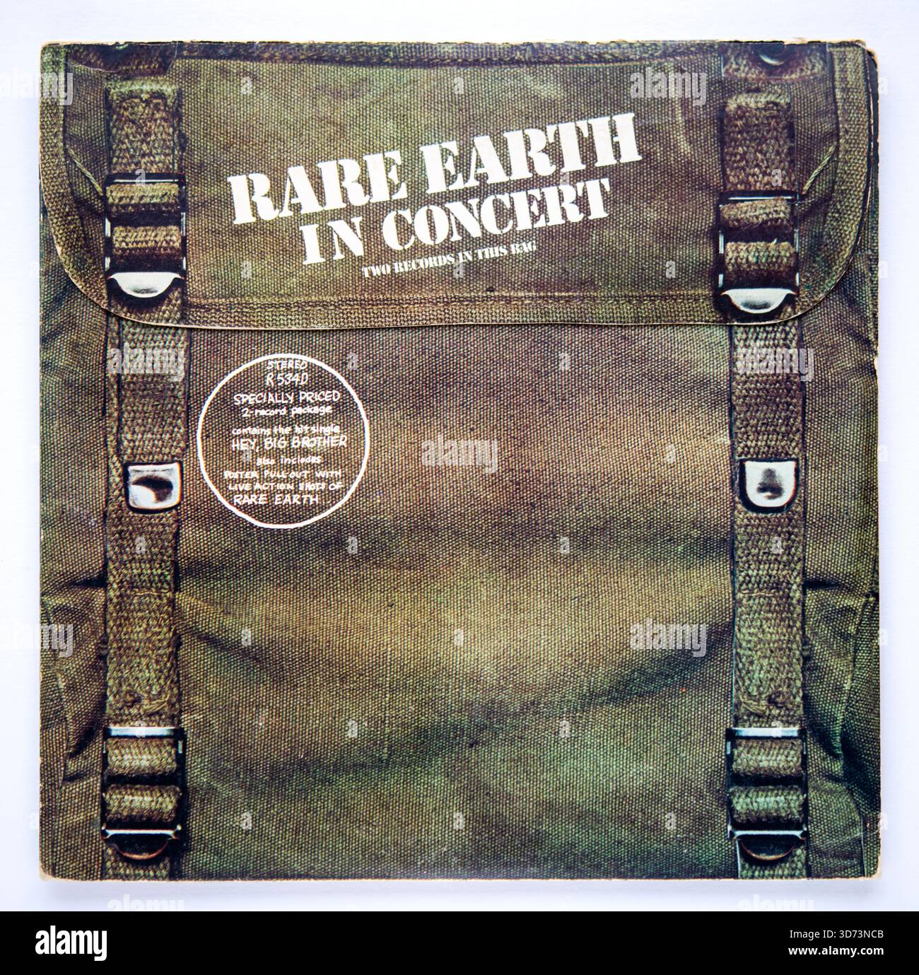 Copertina LP di rare Earth in Concert, un doppio album dal vivo pubblicato nel 1971 Foto Stock