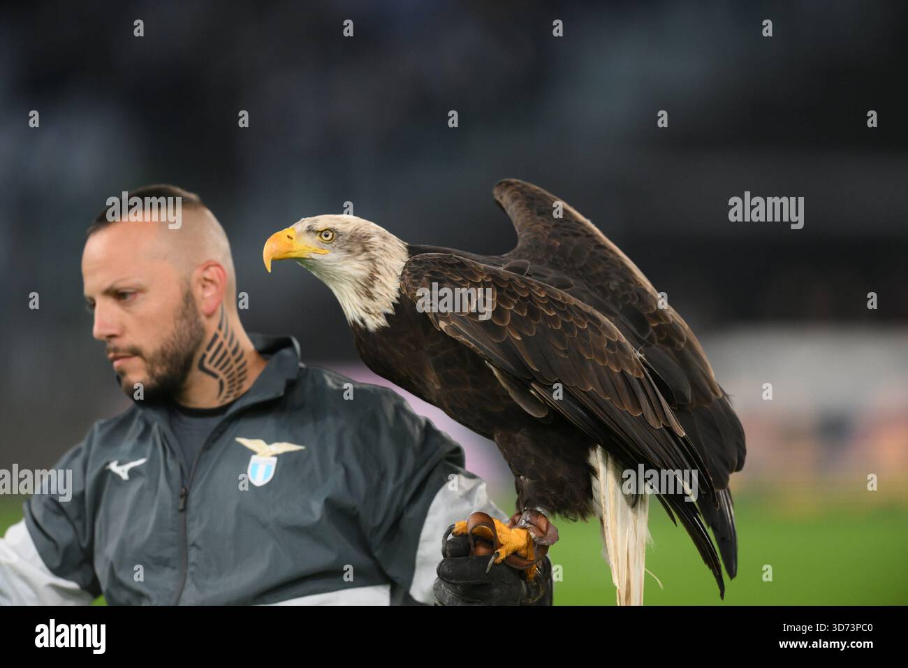 Roma, Italia. 23 novembre 2025. Stadio Olimpico, Roma, Italia - Flaminia nuova mascotte della squadra SS Lazio durante la partita di calcio di serie A Enilive, Lazio vs Lecce, 23 novembre 2025 (foto di Roberto Ramaccia/Sipa USA) crediti: SIPA USA/Alamy Live News Foto Stock