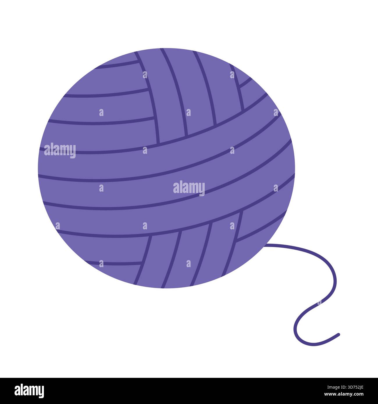 Filati in fiocco. Sfondo bianco isolato. Illustrazione vettoriale. Disegnato a mano. Illustrazione Vettoriale