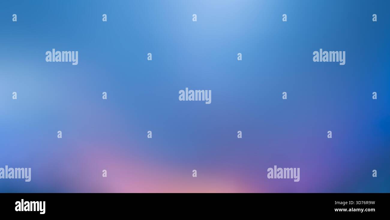 Sfondo sfocato, sfumatura blu-viola-arancione. Sfocatura colore astratto per arte digitale, poster, modello di presentazione, scheda, cartello pubblicitario Foto Stock
