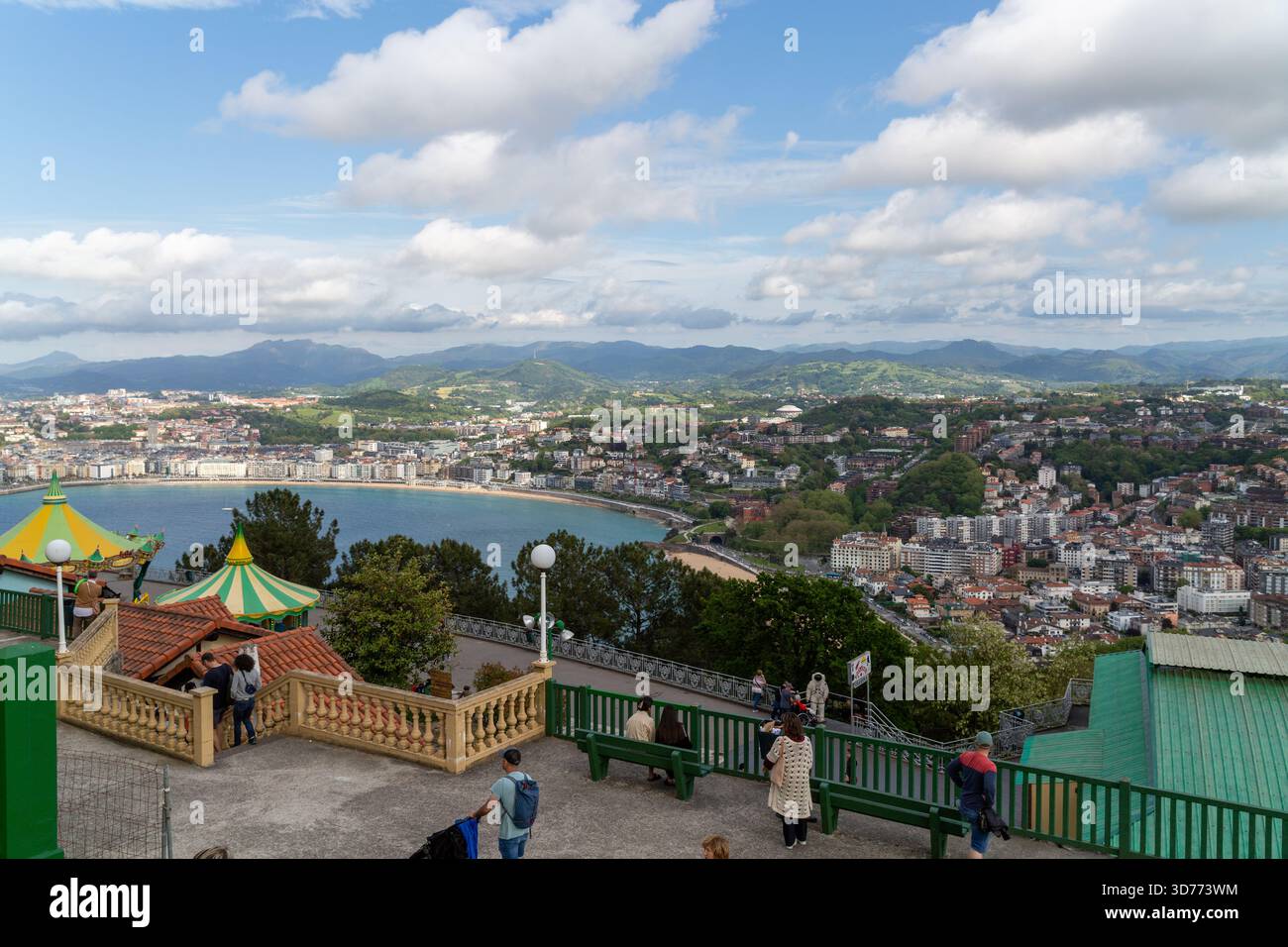 Parco divertimenti Monte Igueldo, San Sebastian, Spagna Foto Stock