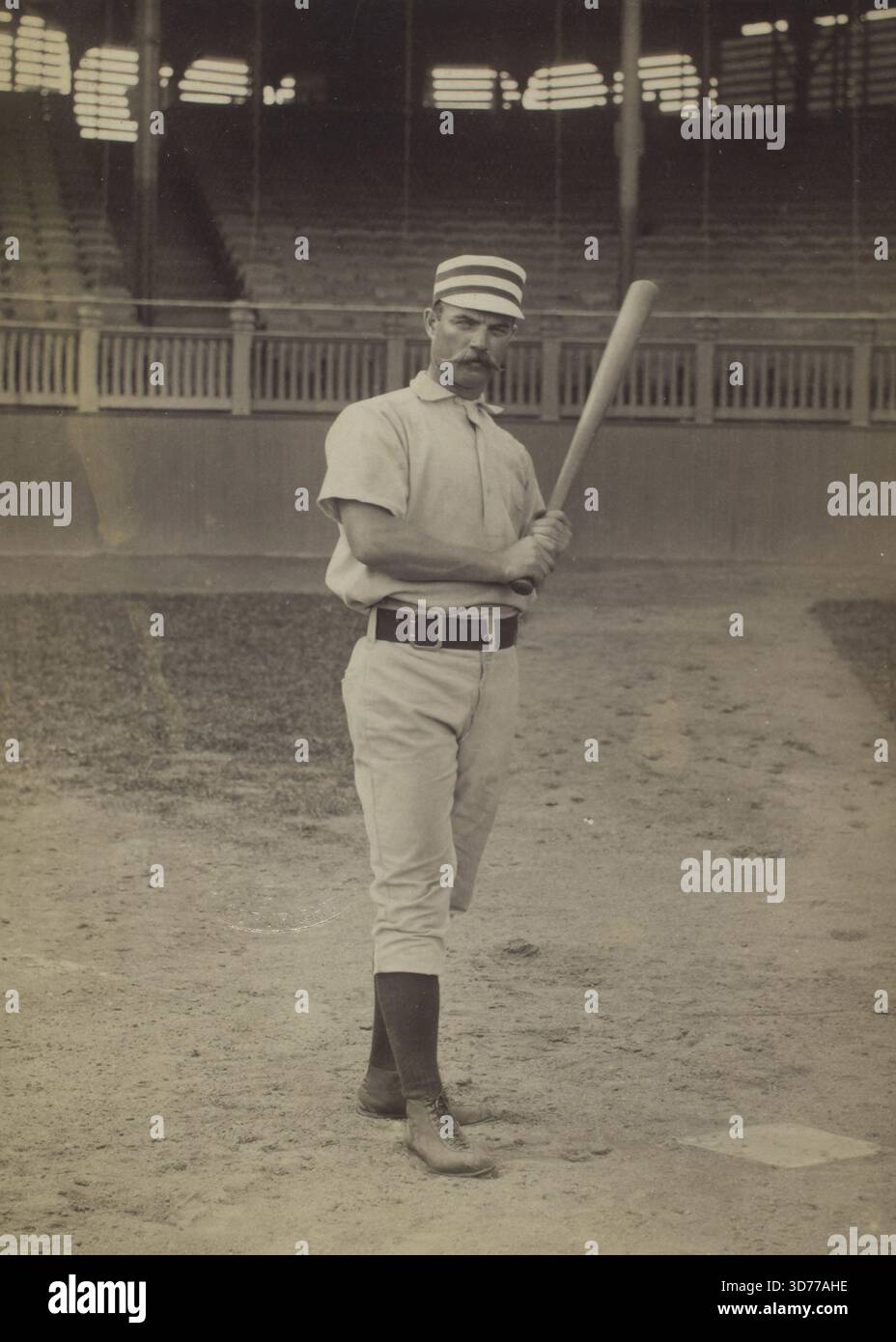 George Wood, Philadelphia Quakers, National League., 1870 - 1899 ., Philadelphia., 1 stampa fotografica albumen print; 16,5 x 10,8 cm Foto Stock