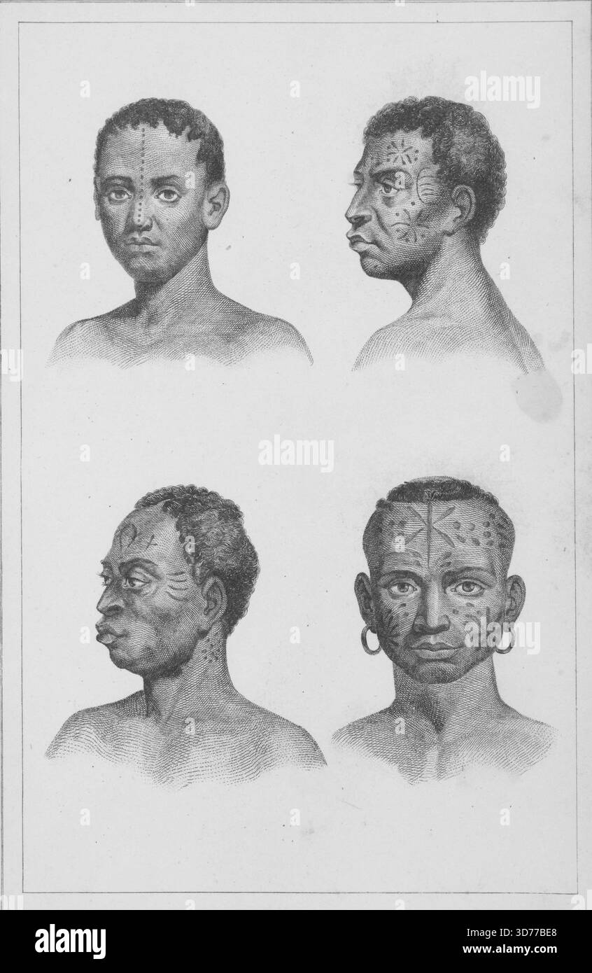 Peuples de Mozambico, 1848., 1848., Parigi. Editore, Firmin-Didot Foto Stock