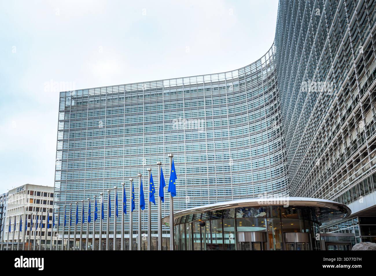 L'edificio Berlaymont, sede della Commissione europea, quartiere europeo a Bruxelles, Belgio, UE Foto Stock