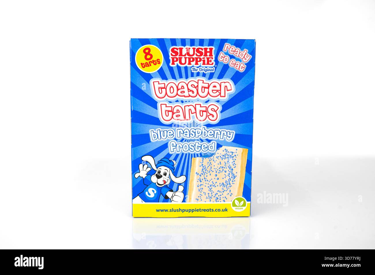 Tostapane Slush Puppie Tarts Blue Raspberry Flavour - Galles, Regno Unito - 31 ottobre 2025 Foto Stock