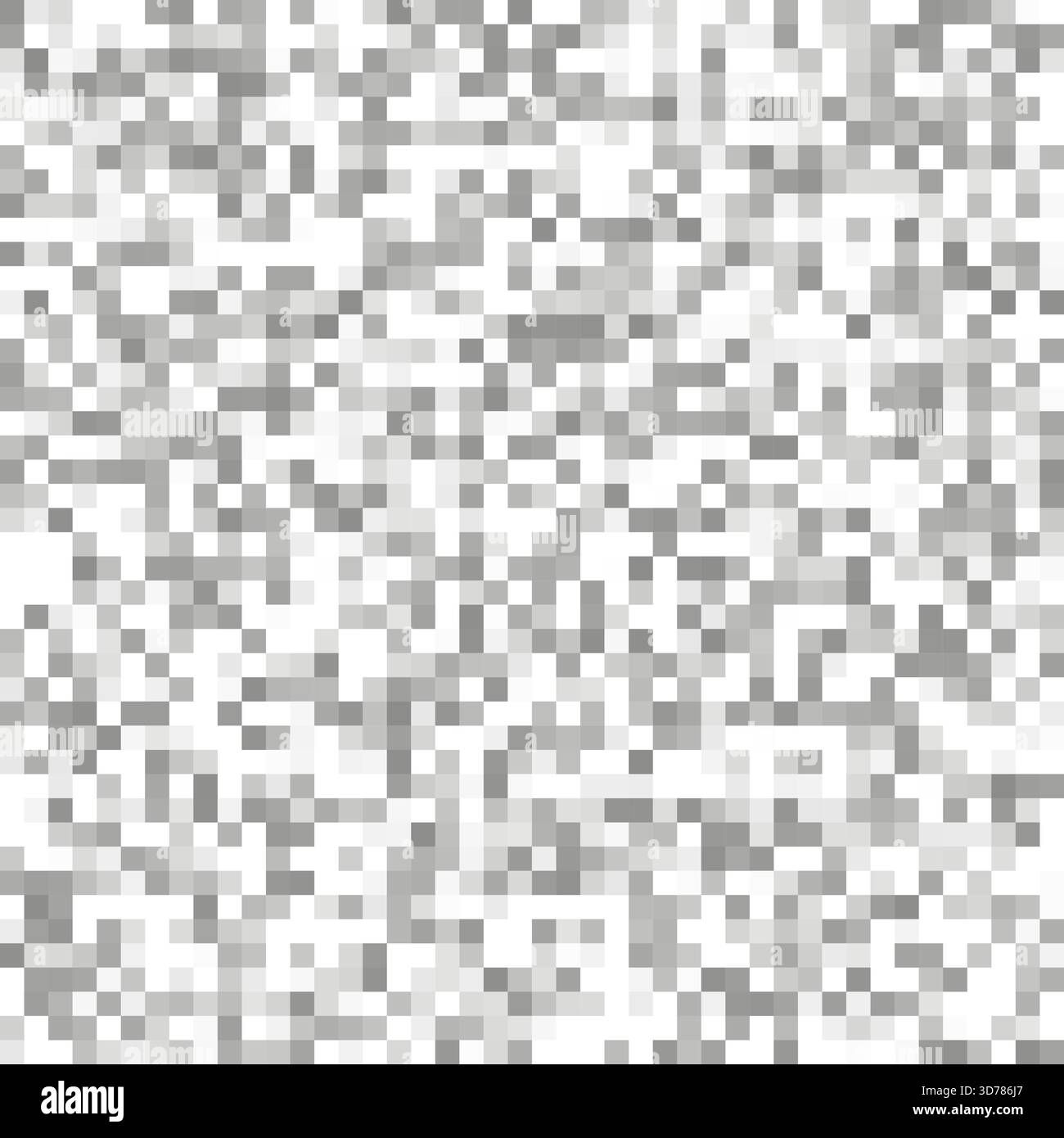 Sfondo dell'illustrazione vettoriale motivo a scacchi grigio astratto per un design moderno con texture pixel e mood monocromatico adatto per tecnologia e arte Illustrazione Vettoriale