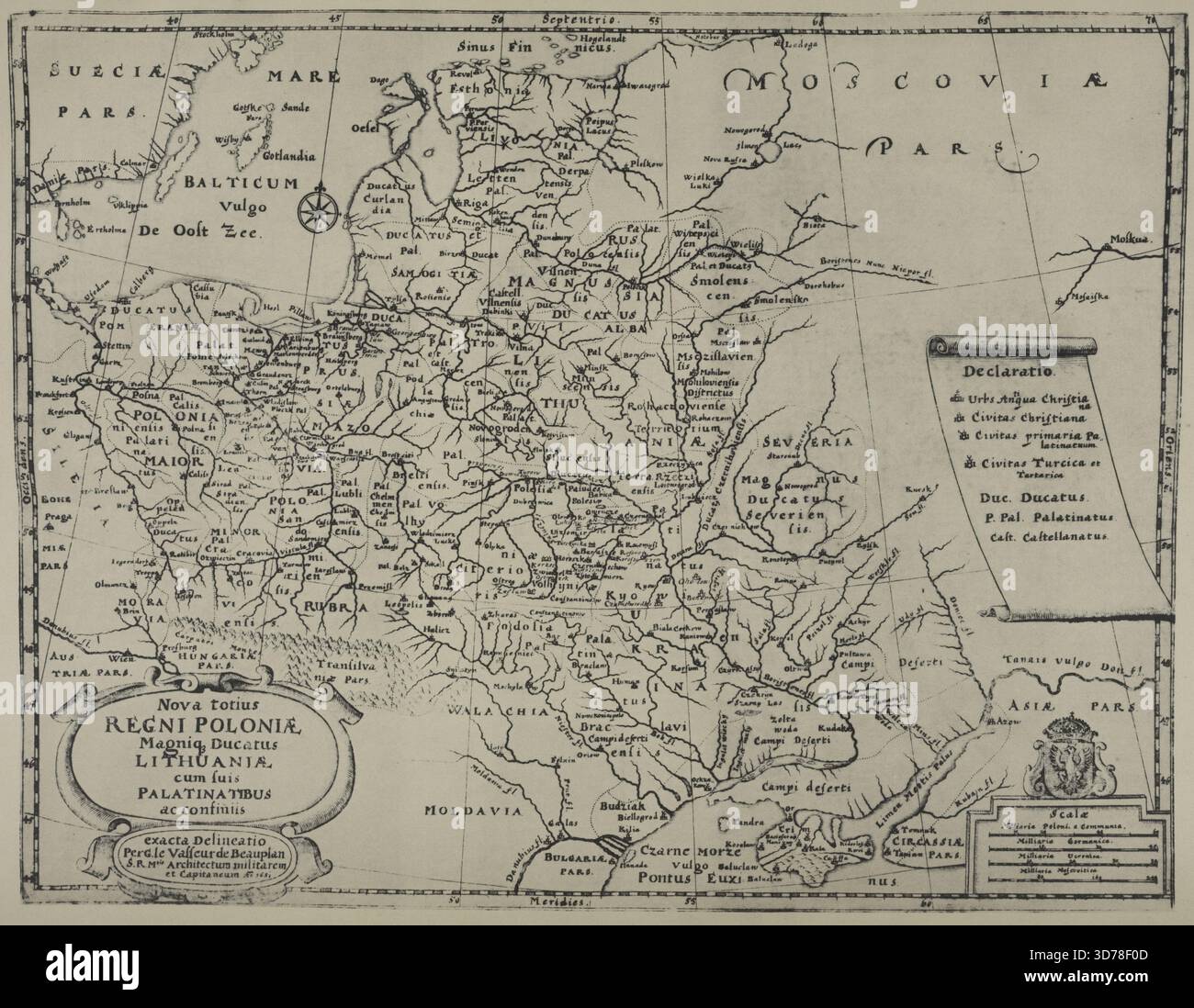 Polonia di G. de Boplan, pubblicato da S. Starovolsky. Pagina 24., 1899., Kiev. Editore, Tip. S.V. Kul‐ zhenko. Cartografia, Russia, storia, Russia Foto Stock