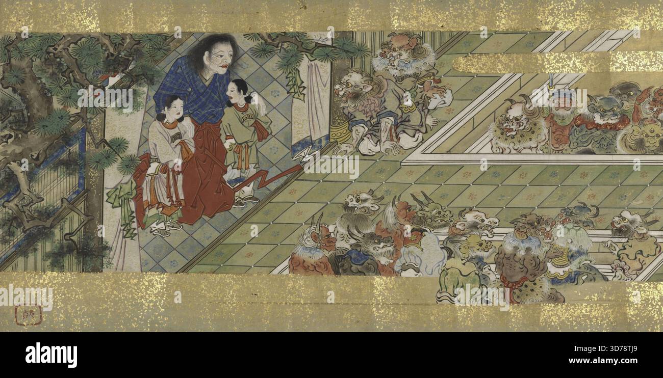 Scorrimento 2, scena 15, 1650 - 1699 Foto Stock