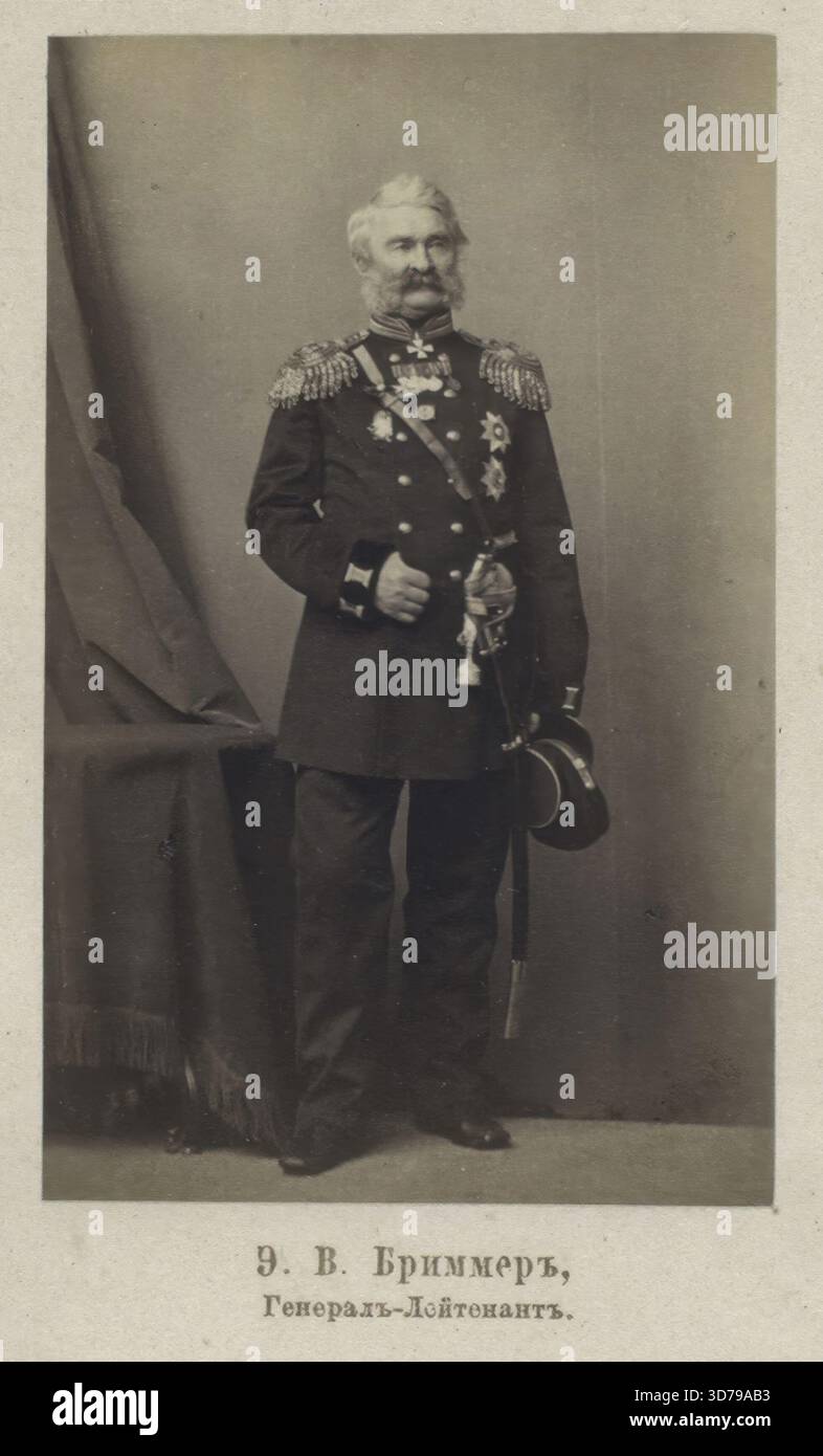 E.V. Brimmer, General-lieutenant, 1865, S.-Petersburg, Izdavaemyĭ G. Den‐ erom. Inoltre, Brimmer, tenente generale. Celebrità, Russia Foto Stock