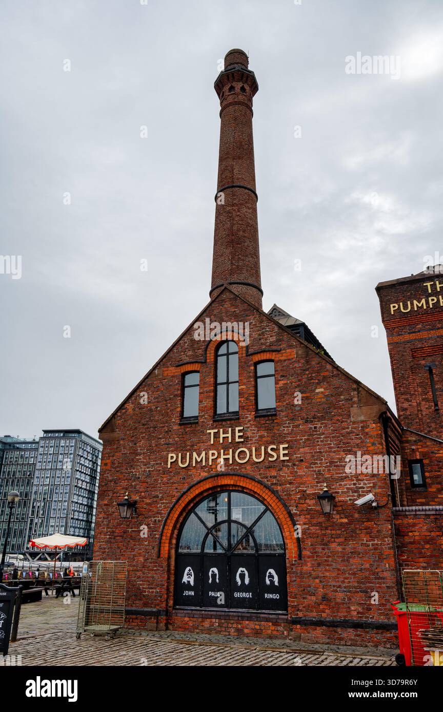 Liverpool, Regno Unito - 18 luglio: The Pump House presso Albert Dock nella città di Liverpool. Foto Stock