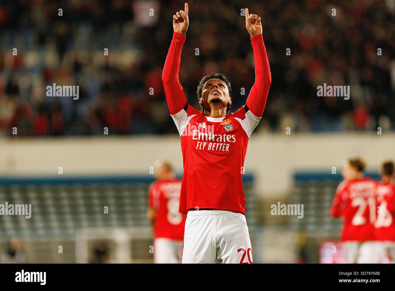 Richard Rios ha visto festeggiare dopo aver segnato un gol durante la partita TACA De Portugal tra squadre dell'Atletico CP e SL Benfica (Maciej Rogowski/Ball Raw) Foto Stock