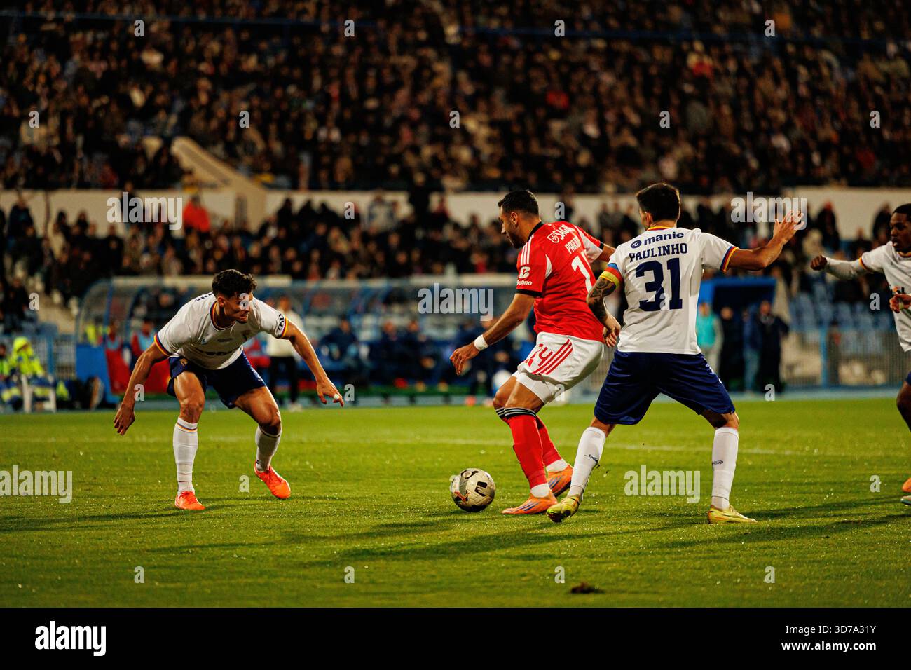 Vangelis Pavlidis visto durante la partita TACA De Portugal tra squadre dell'Atletico CP e SL Benfica (Maciej Rogowski/Ball Raw Images) Foto Stock