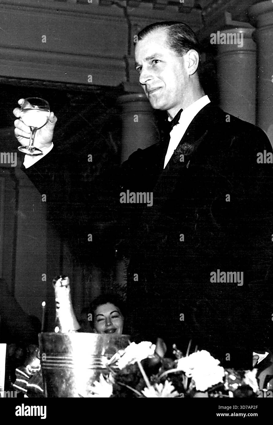 Duca reale di Edimburgo. 26 settembre 1952. (Foto di Bert Hardy, Picture Post). Foto Stock