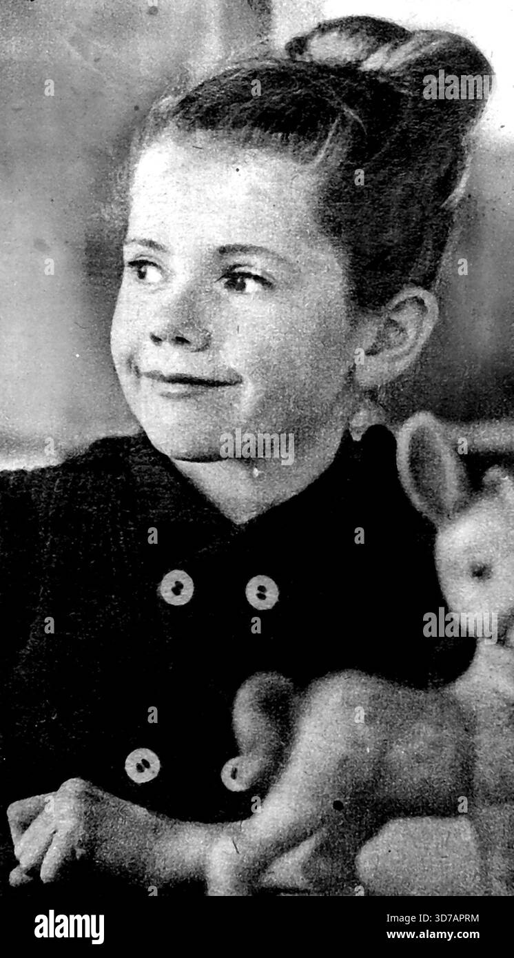 Un poeta scherza Parigi -- una ragazza francese di otto anni è diventata il centro della più feroce polemica letteraria che la Francia abbia visto negli anni. Lo è Foto Stock