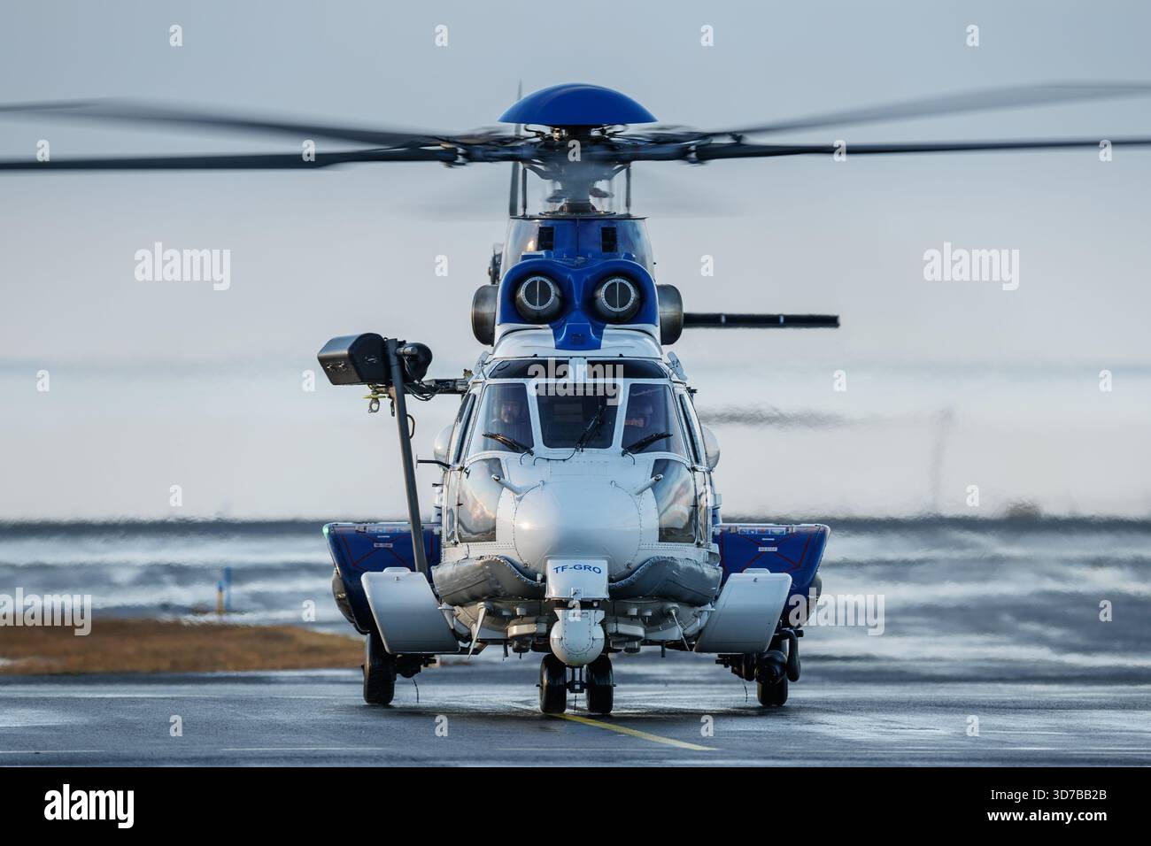 L'elicottero della Guardia Costiera islandese Foto Stock