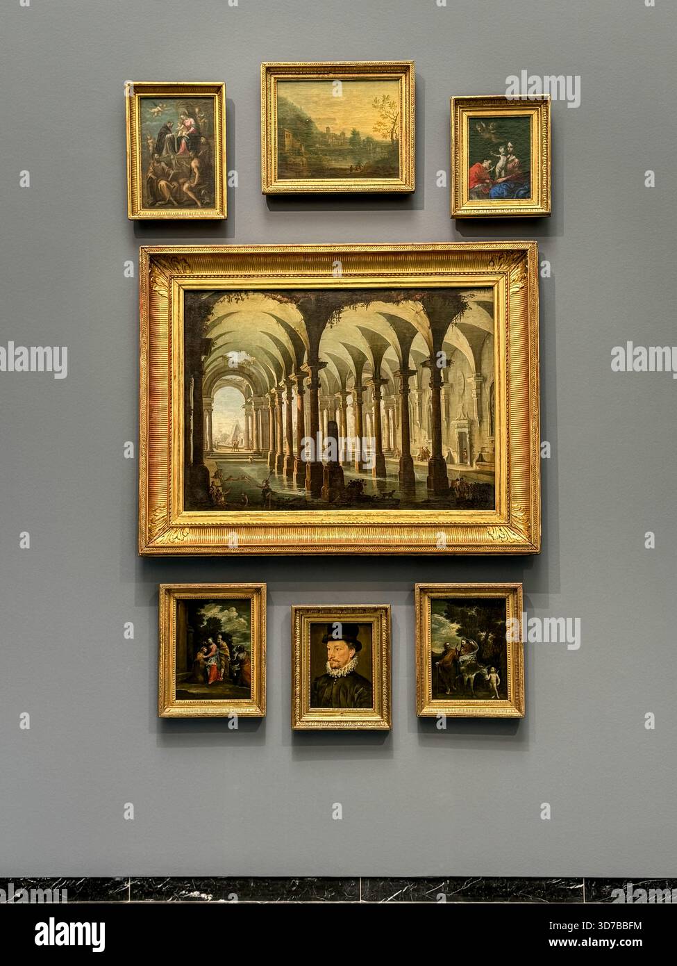 Galleria di dipinti del Vecchio Maestro esposti insieme al Museo Städel di Francoforte, Germania. Foto Stock