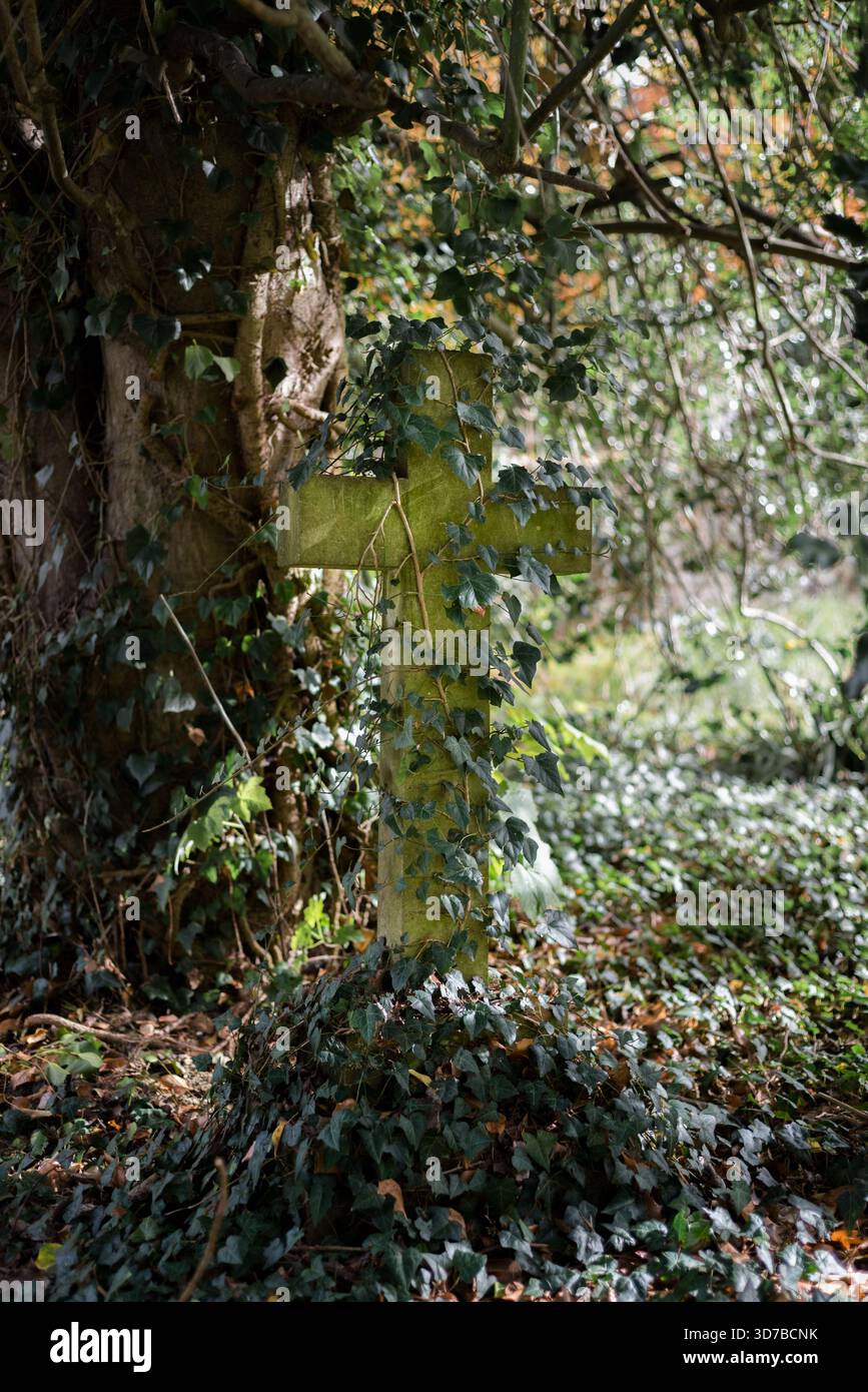 Vecchio cimitero inglese, Iffley Village, Oxford, Regno Unito Foto Stock