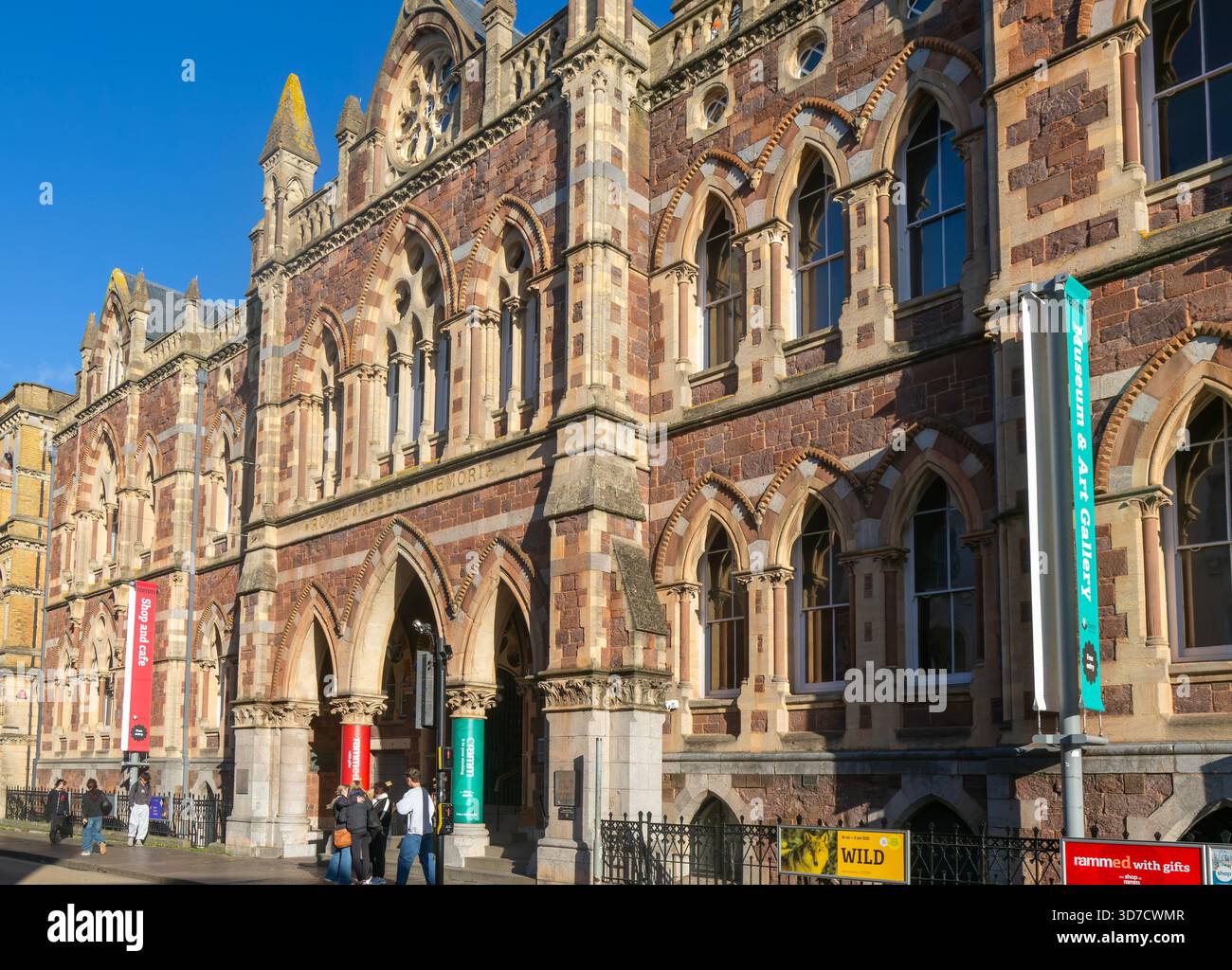 Museo e galleria d'arte, edificio del Royal Albert Memorial Museum RAAM, centro di Exeter, Devon, Inghilterra, Regno Unito costruito nel 1868 Foto Stock