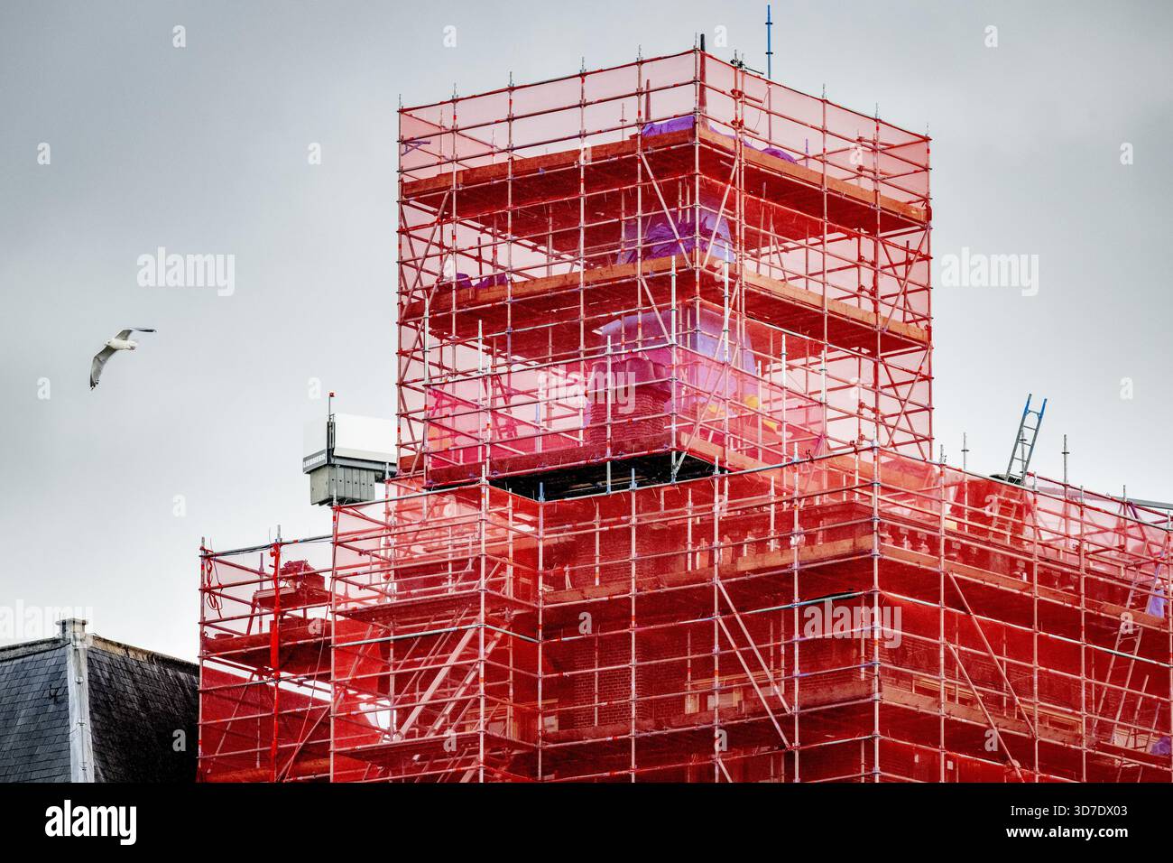 L'AIA - ristrutturazione del Binnenhof a l'Aia. Il Binnenhof è in fase di ristrutturazione dal 1° ottobre 2021. L'obiettivo è quello di rendere gli edifici a prova di futuro, compresi quelli che ospitano il Senato e la camera dei rappresentanti. La ristrutturazione del Binnenhof a l'Aia sta diventando di nuovo più costosa. ANP /HOLLANDSE HOOGTE /ROBIN UTRECHT paesi bassi uscita - belgio uscita Foto Stock