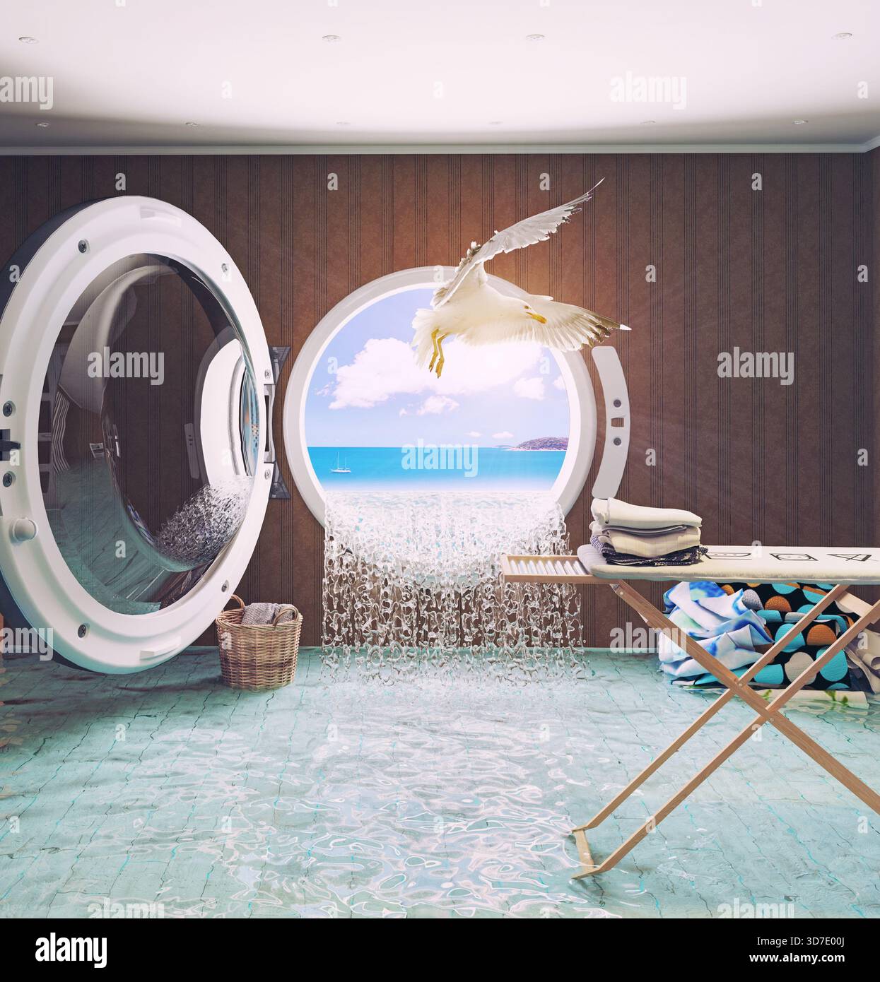 La casalinga di sogni. Concetto creativo. Foto Stock