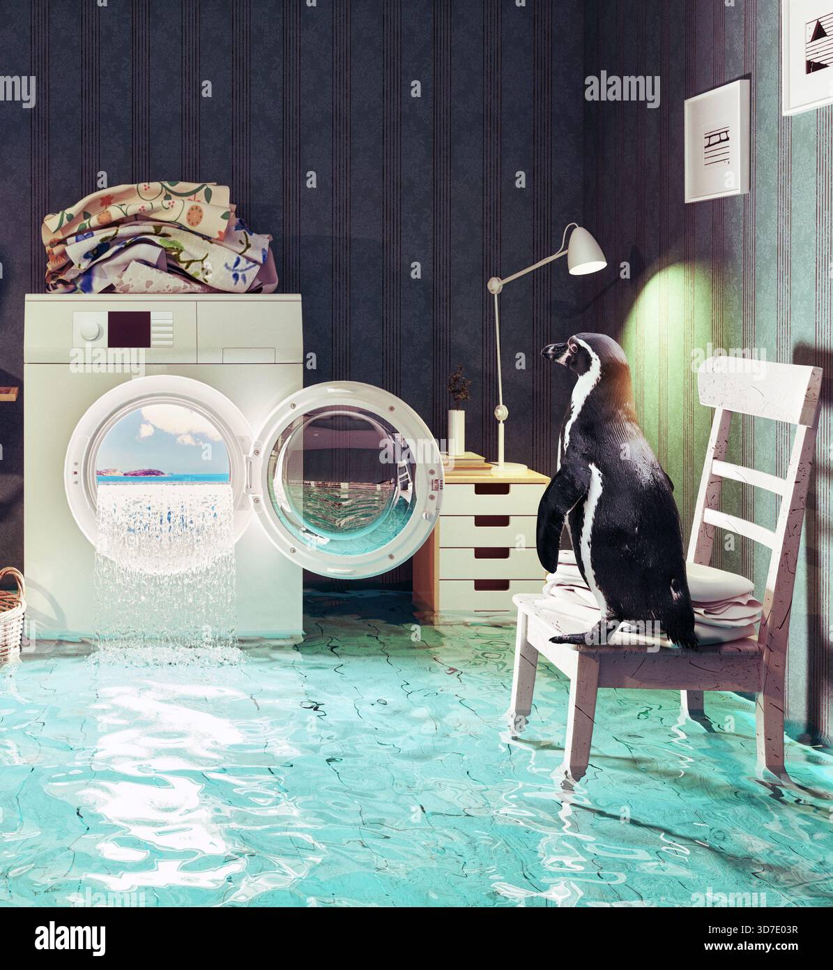 Lavori di casa dei sogni. 3d concetto creativo. Foto Stock