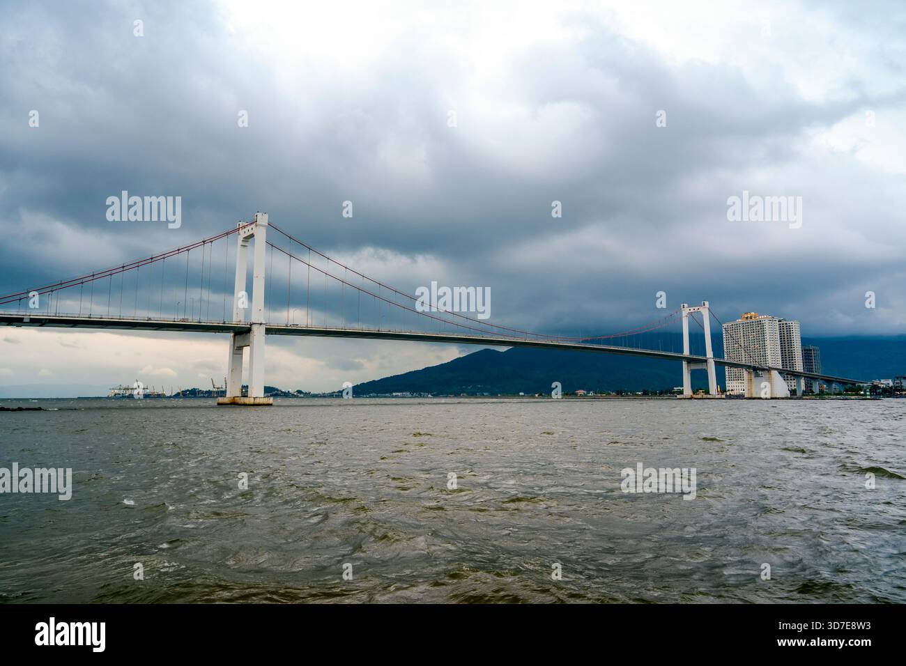 Tran Thi Ly Bridge, autista Han a da Nang City, Vietnam Foto Stock
