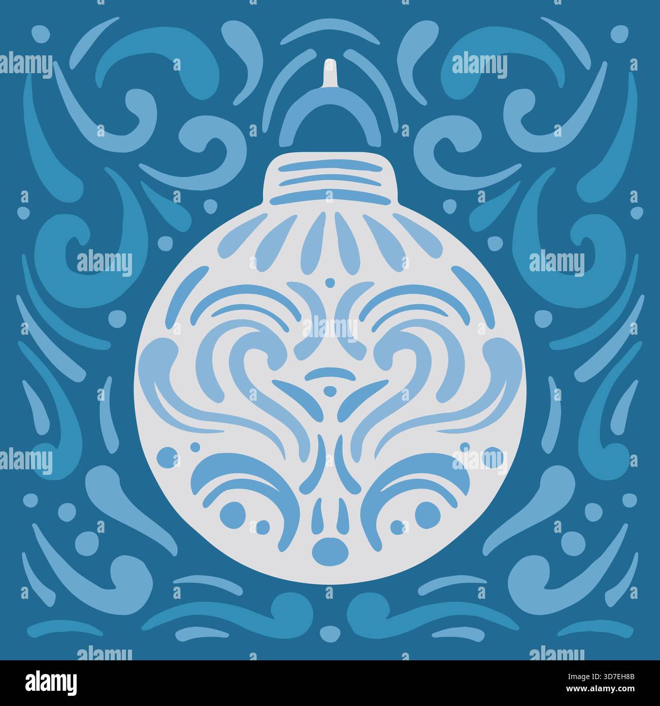 Illustrazione Christmas Vector. Buon Natale immagine vettoriale. Illustrazione Vettoriale