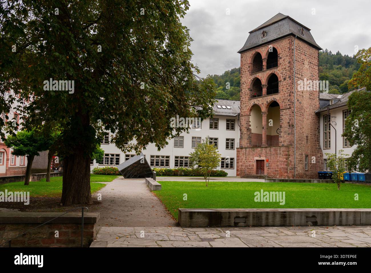 Hexenturm Università di Heidelberg Baden Württemberg. La torre delle streghe o Hexenturm della vecchia Università di Heidelberg, Germania Foto Stock