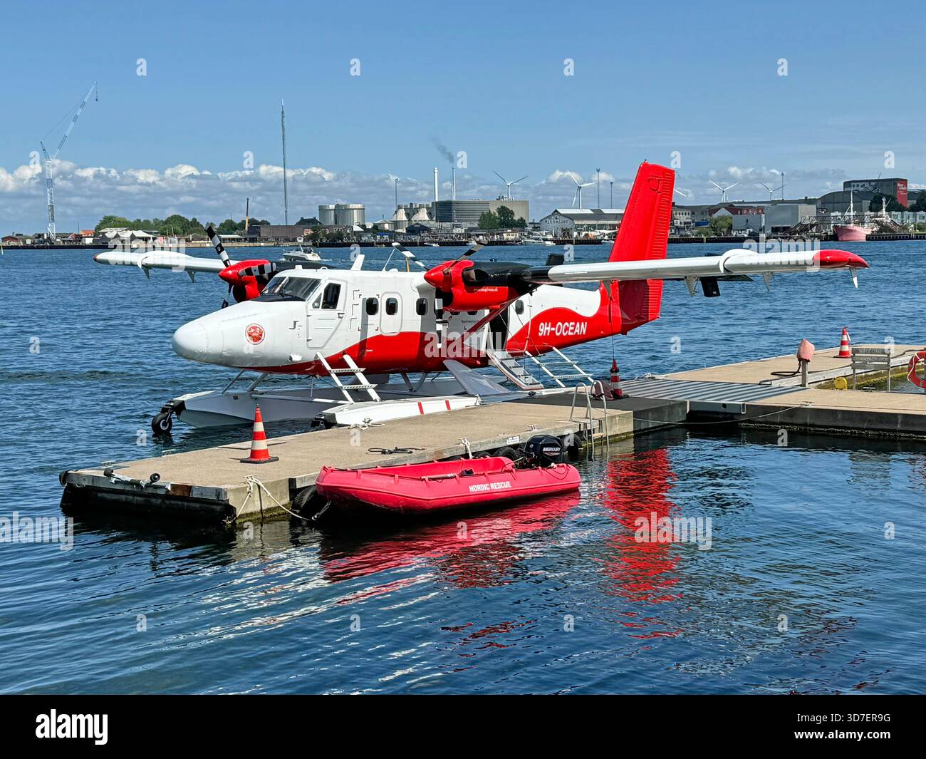 Copenaghen, Danimarca - 30 luglio 2024: DHC-6 Twin Otter Short Takeoff and Landing. Foto Stock