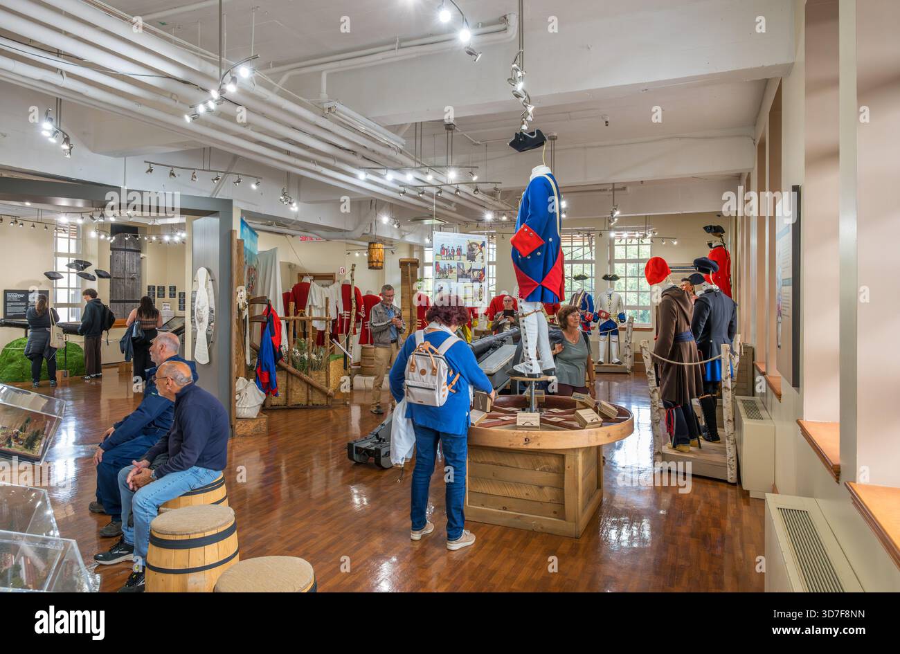 All'interno del Museo Plains of Abraham (Musée des plaines d'Abraham), Quebec City, Quebec, Canada. Foto Stock