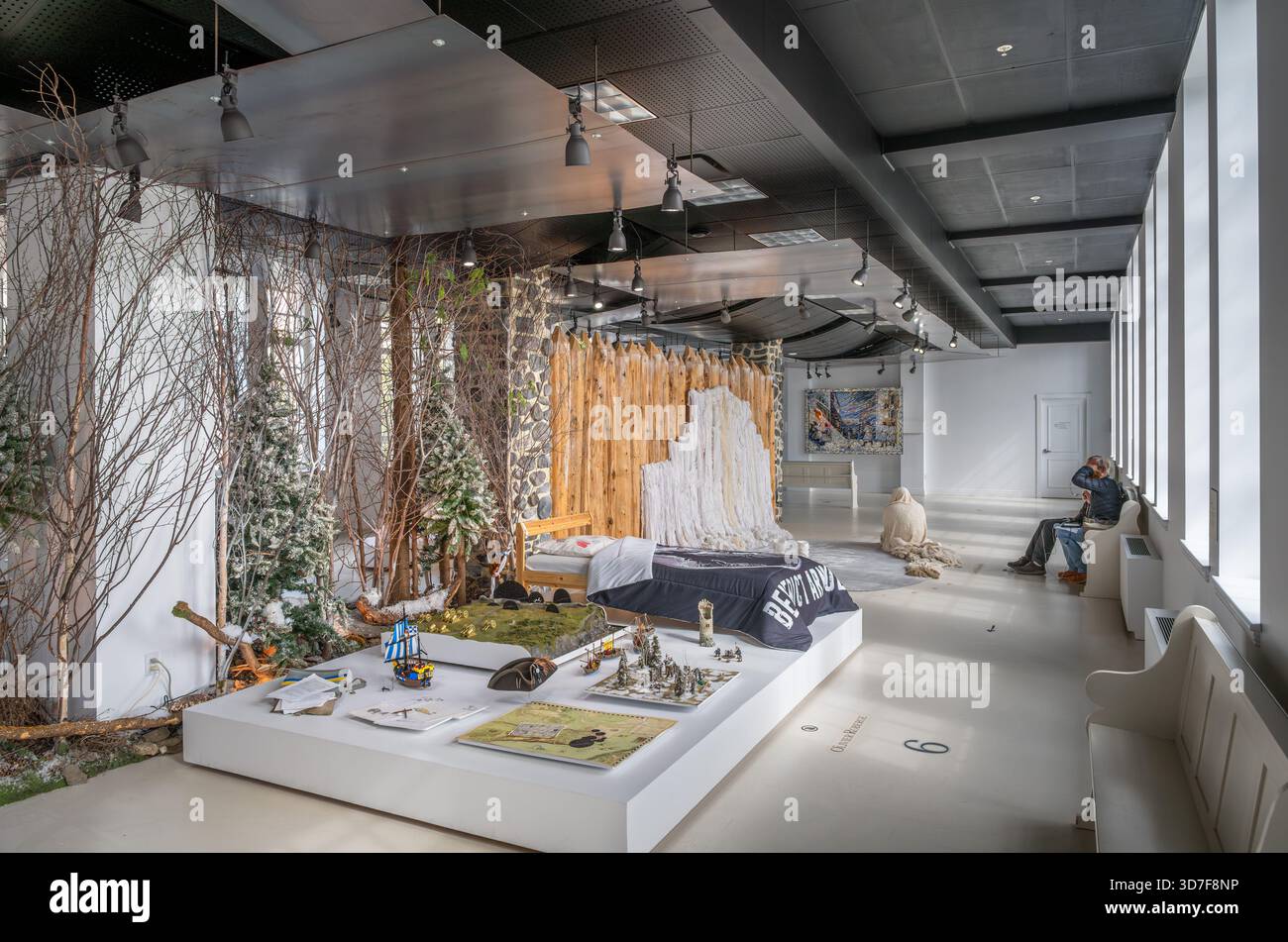 All'interno del Museo Plains of Abraham (Musée des plaines d'Abraham), Quebec City, Quebec, Canada. Foto Stock