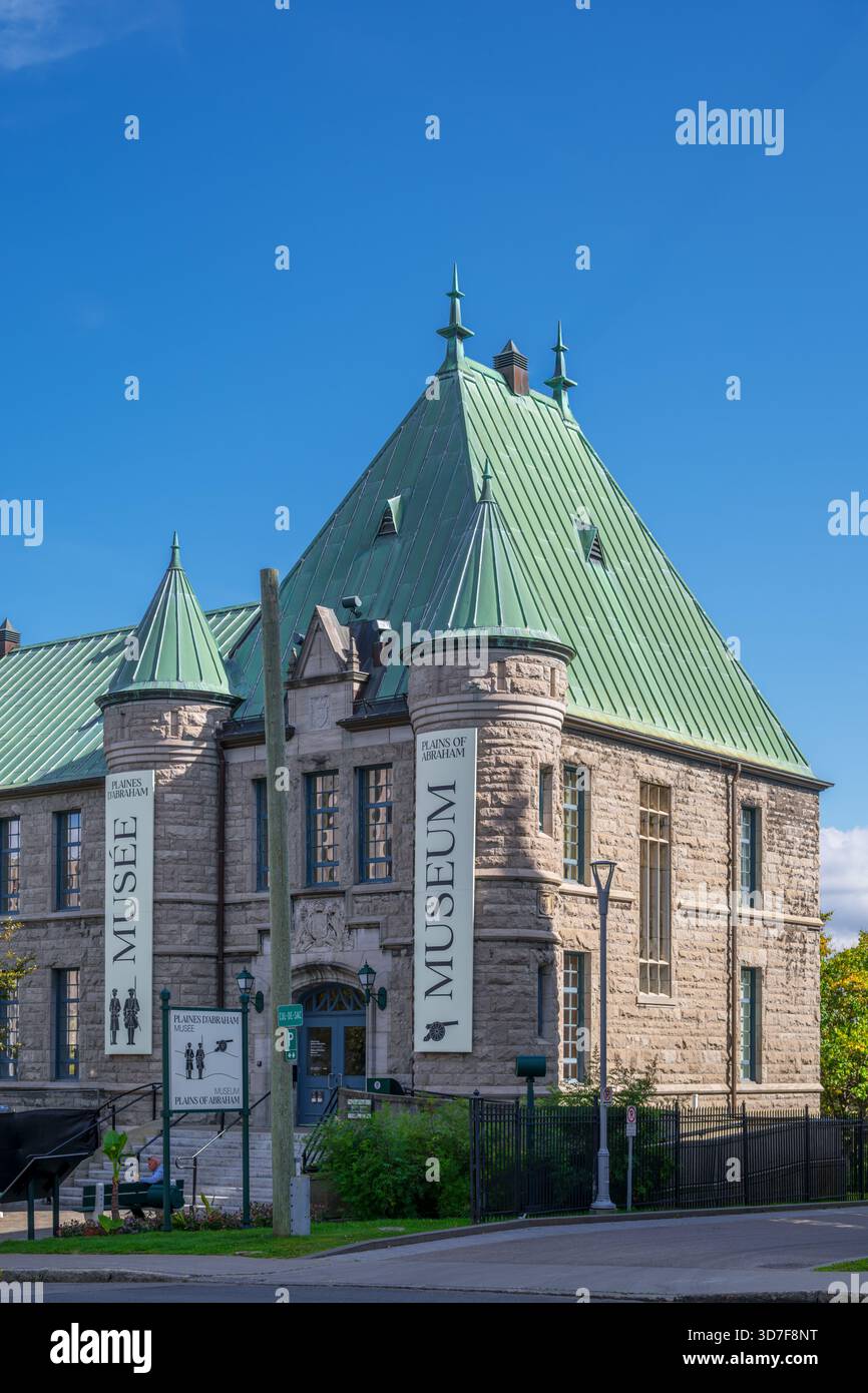 Esterno del Museo Plains of Abraham (Musée des plaines d'Abraham), Quebec City, Quebec, Canada. Foto Stock