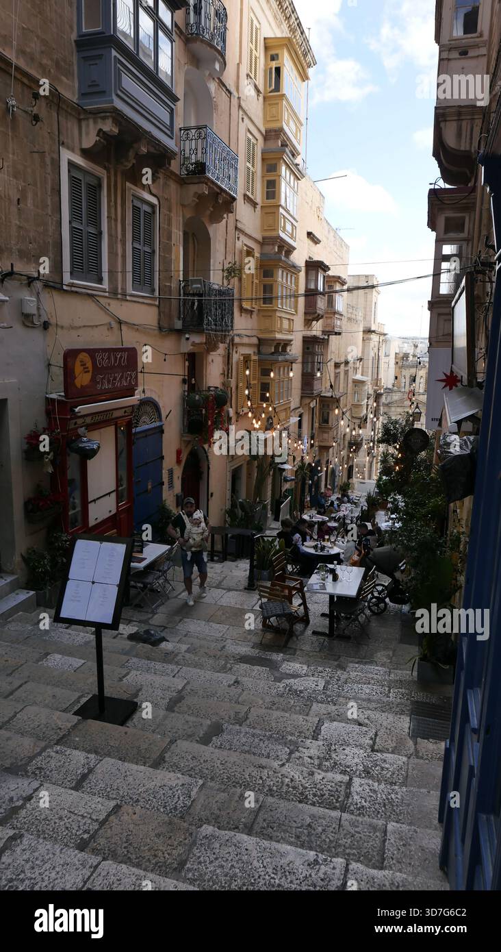 Valletta, la capitale di Malta. Foto Stock