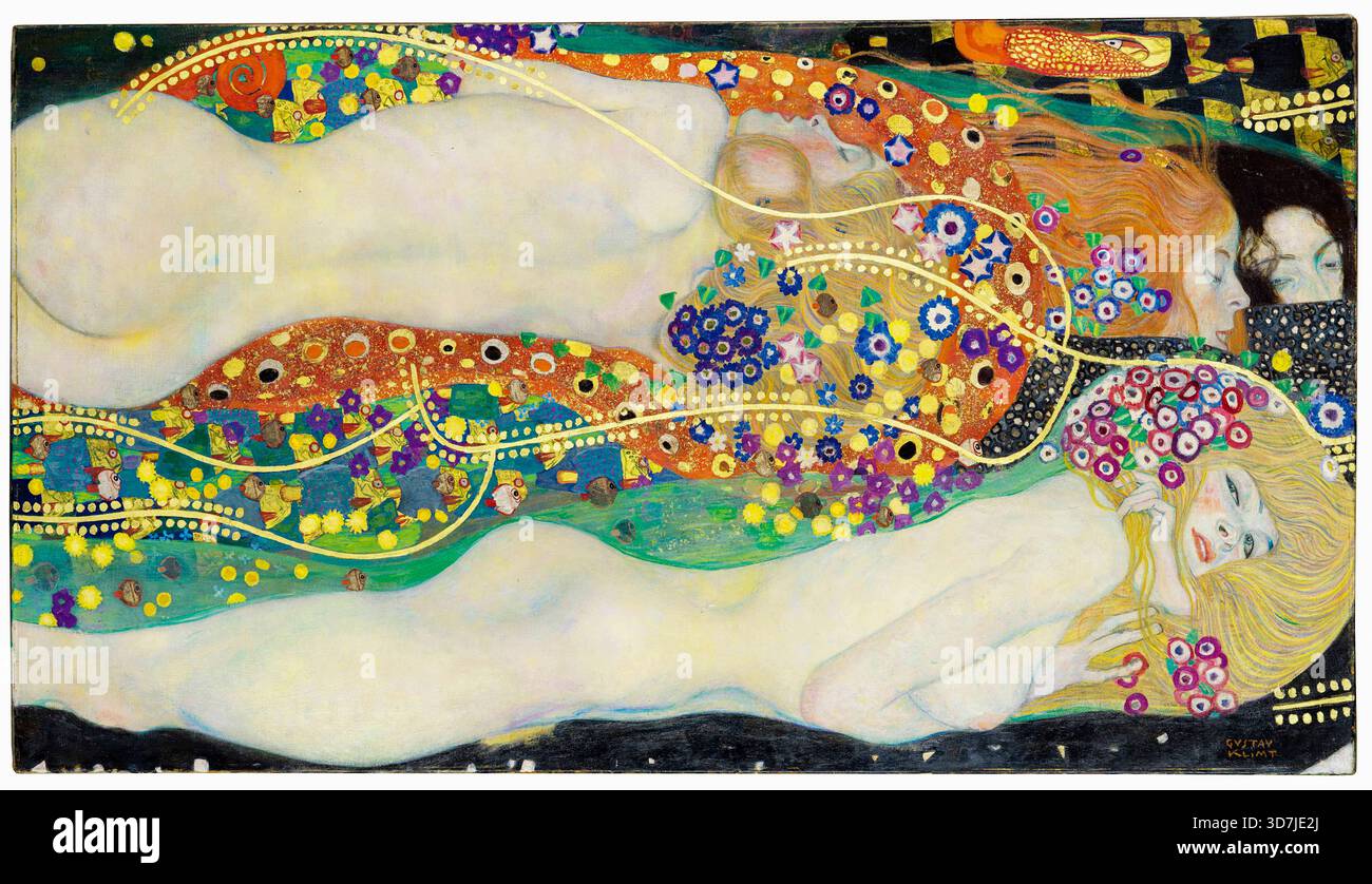 Serpenti d'acqua II. Gustav Klimt. 1904/1906–07. Foto Stock