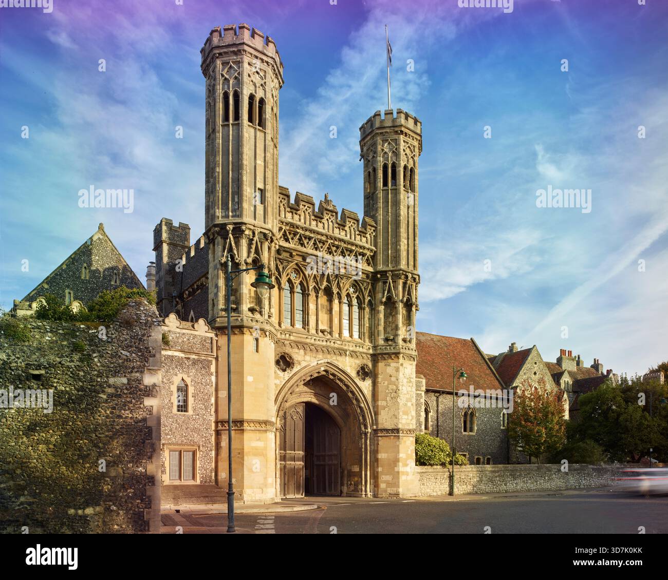 St Augustine's Abbey conosciuta come la grande porta o porta fyndon Canterbury Kent inghilterra Foto Stock